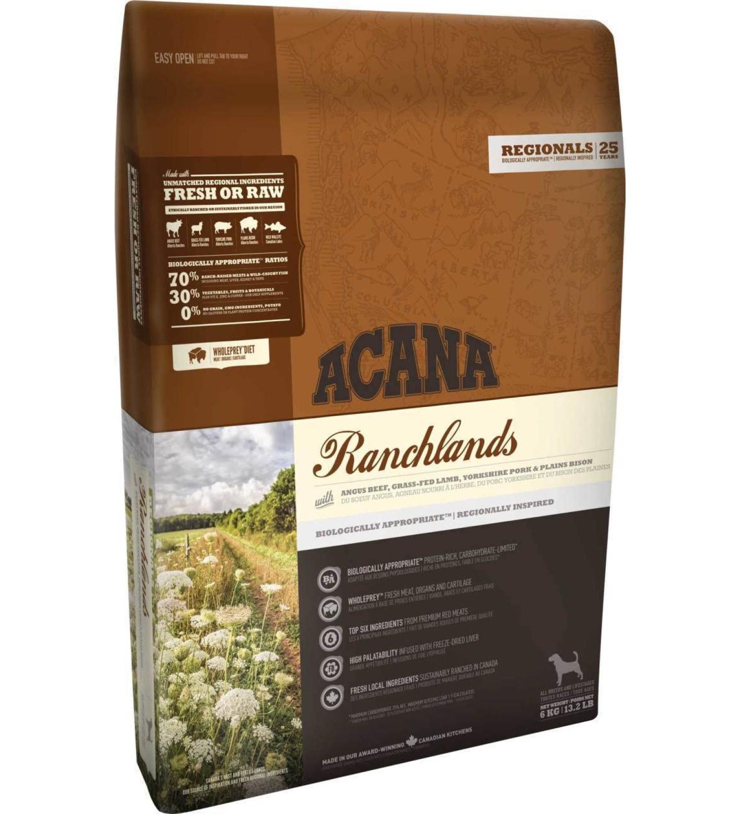 Acana Ranchland Dog Food 25 lbs