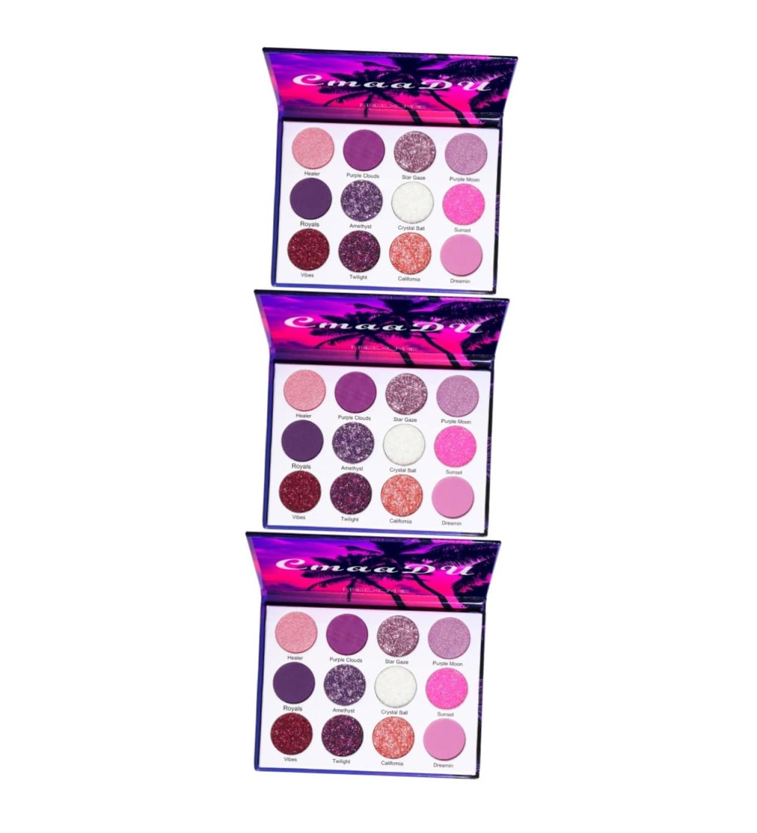 Healvian 3 Boxes Eyeshadow Palette Colorful Eyeshadow Woman Eyeshadow Pallet Cosmetic Supplies Plastic 1 count (Pack of 1) Colorfulx3pcs - Buy Online on GoSupps.com