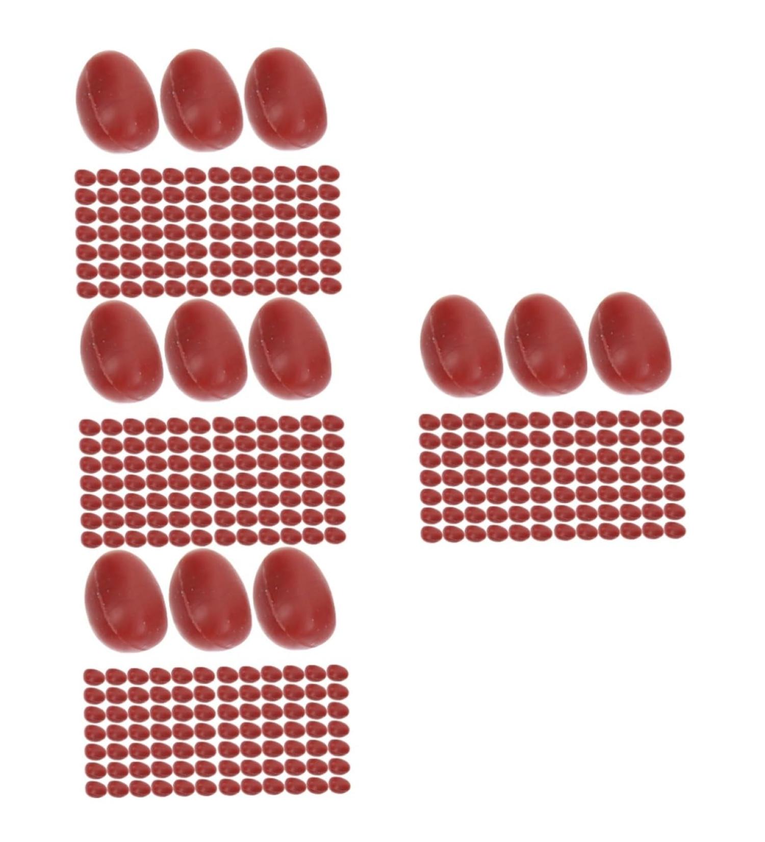 Amosfun 4pcs Artificial Red Beans Walnut Pvc Soybean Redx4pcs 1x0.6cmx4pcs - Buy Online on GoSupps.com