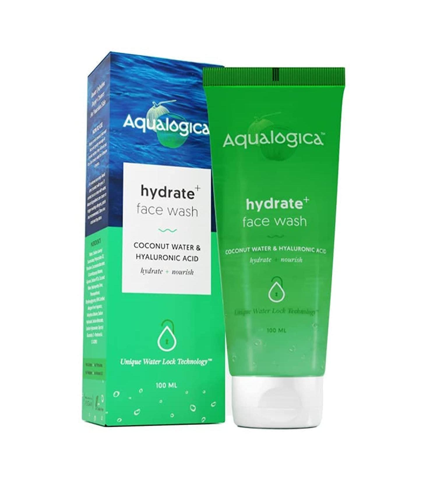 Hydrate+ Face Wash | Gentle Deep Cleansing & Hydration | Hyaluronic Acid & Coconut Water | Unisex Facial Cleanser for All Skin Types - 3.38 Fl Oz - Buy Online on GoSupps.com