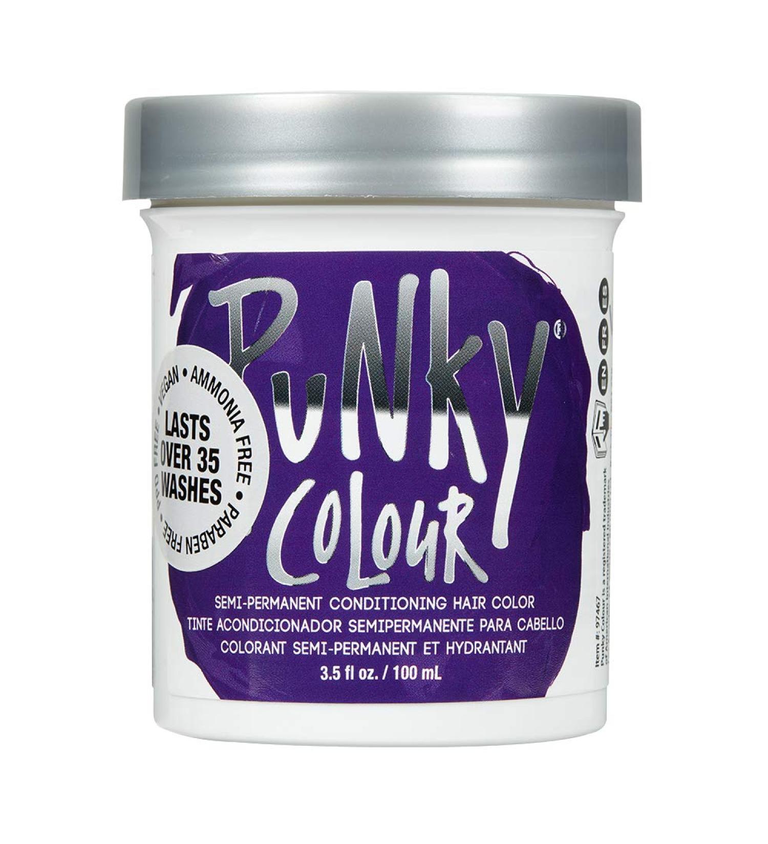 Punky Plum Semi Permanent Hair Color - Vegan & Paraben Free - 3.5oz (Pack of 1) - Lasts up to 25 Washes - Buy Online on GoSupps.com