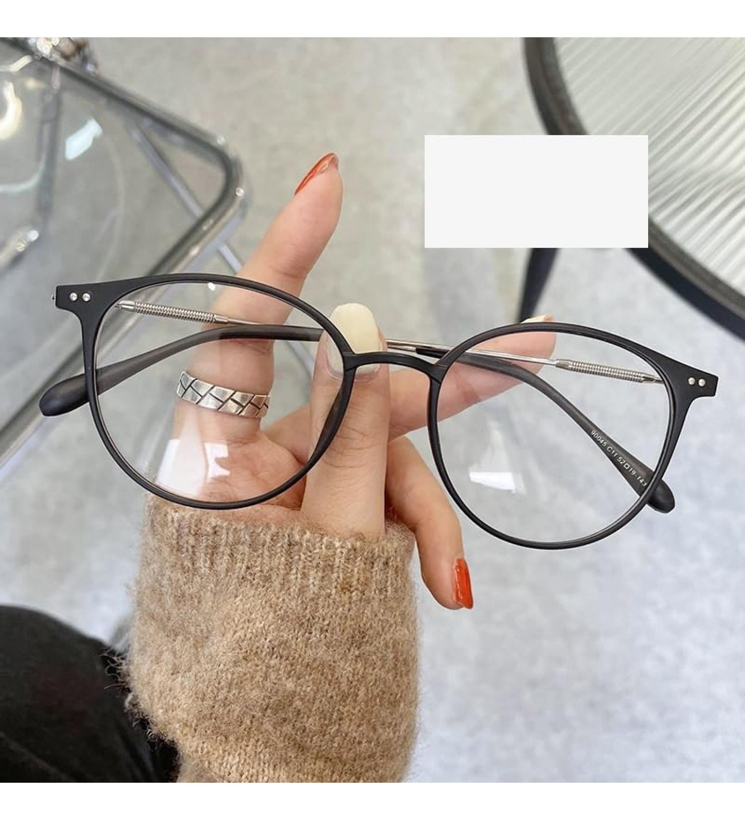 Buy Retro Blue Light Blocking Oval Reading Glasses +300 | Presbyopic Computer Readers for Fatigue Relief - International Shipping Available - Buy Online on GoSupps.com