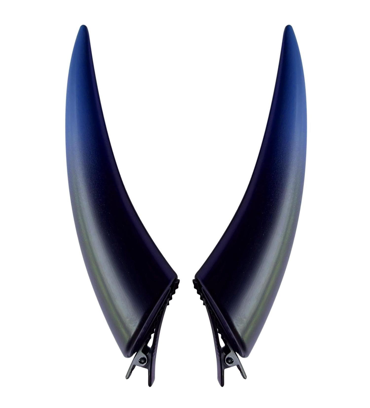 Dtaigou Clip on Devil Horns | Devil Costume Women Demon Vampire Headpiece | Gothic Devil Costume Halloween Cosplay Headwear Accessories Scary & Funny Horns Cosplay for Men & Women Purple - Buy Online on GoSupps.com