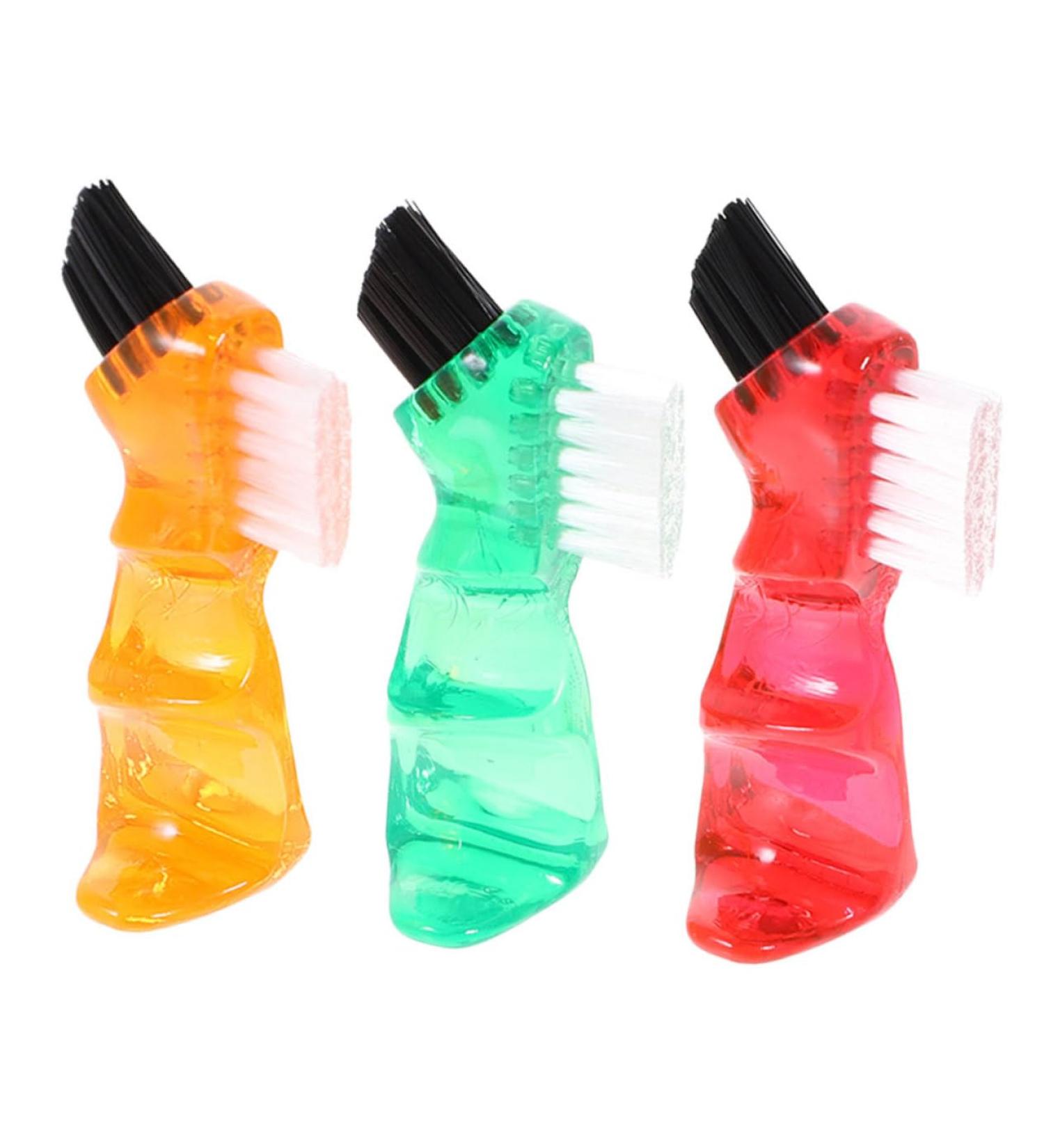 Goohochy Double-Sided Toothbrush Prosthesis Brush | Mini Cleaning Brush for Household Use - Small Personal Toothboard - Buy Online on GoSupps.com