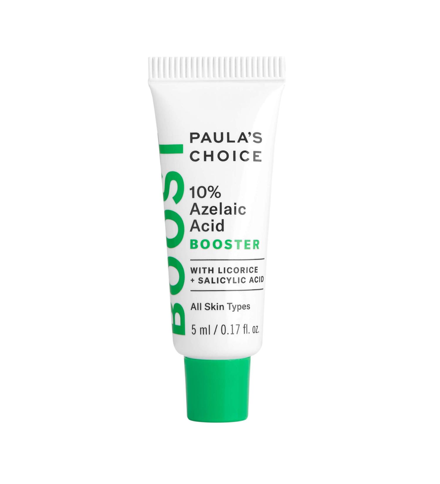 Paula's Choice 10% Azelaic Acid Booster Gel - Oil-Free Brightening Serum with Licorice & Salicylic Acid - 0.17 Fl Oz Travel Size - Buy Online on GoSupps.com