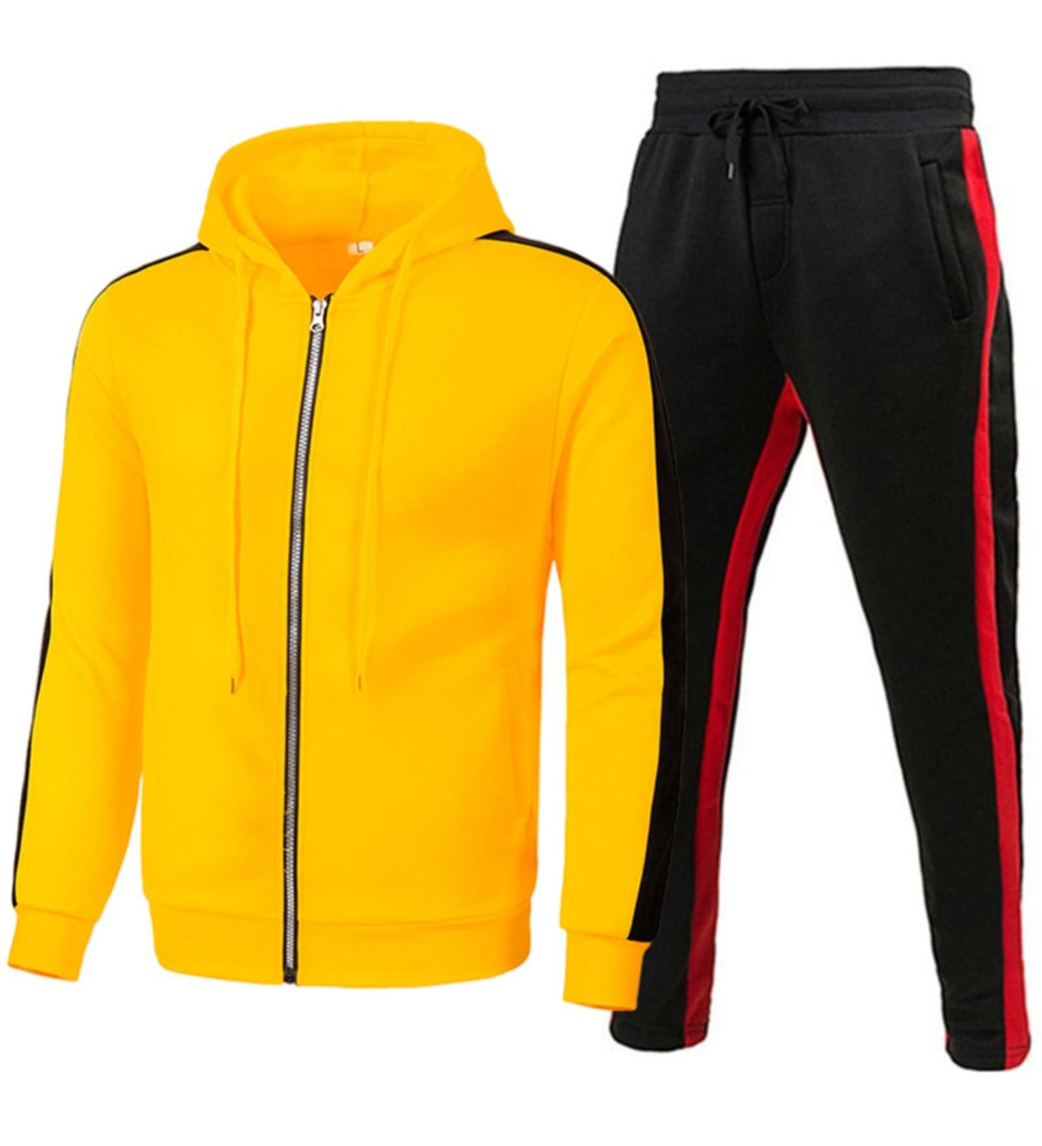 Hanxiulin Men's Training Suit - Jogging Pants & Hooded Sports Outfit | Fitness & Jogging Wear in 3XL - Buy Online on GoSupps.com