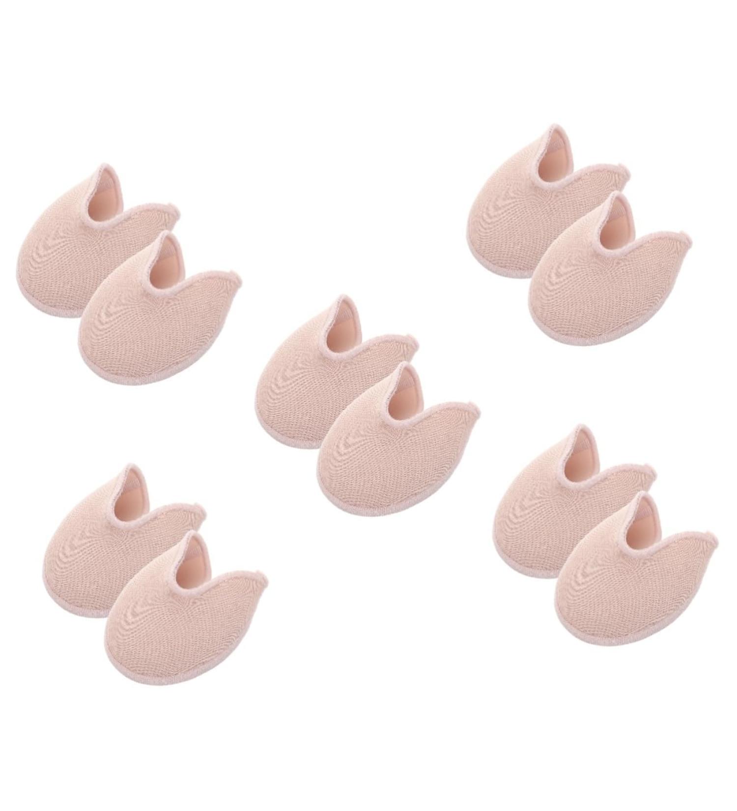 Toddmomy High Heel Protectors - 5 Pairs Ballet Pointe Toe Pads Knitted Fabric Foot Cushioning Damping Boot Protector for Comfort & Safety - Buy Online on GoSupps.com