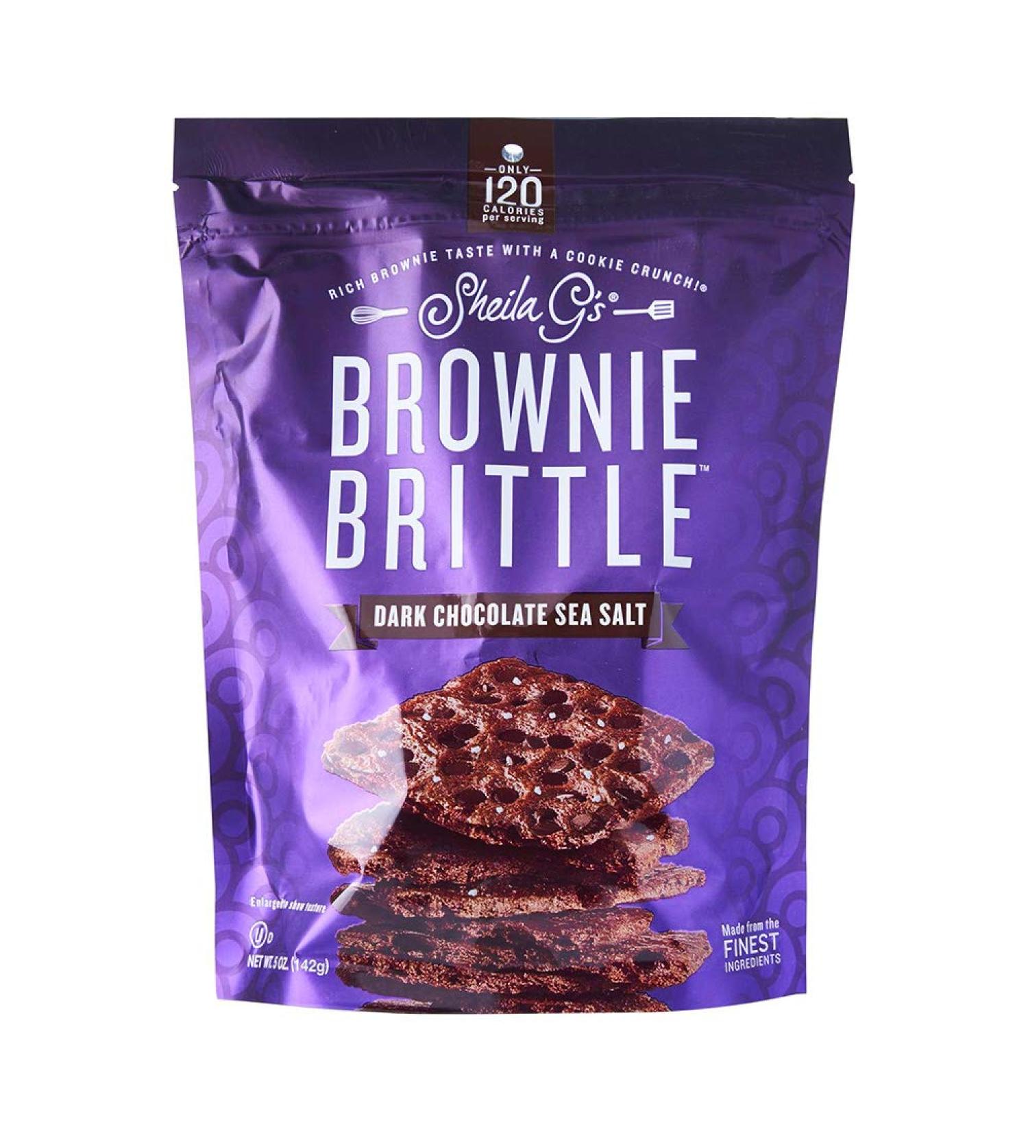 Brownie Brittle Dark Chocolate 5 oz by Sheila G - Delicious Snack! - Buy Online on GoSupps.com