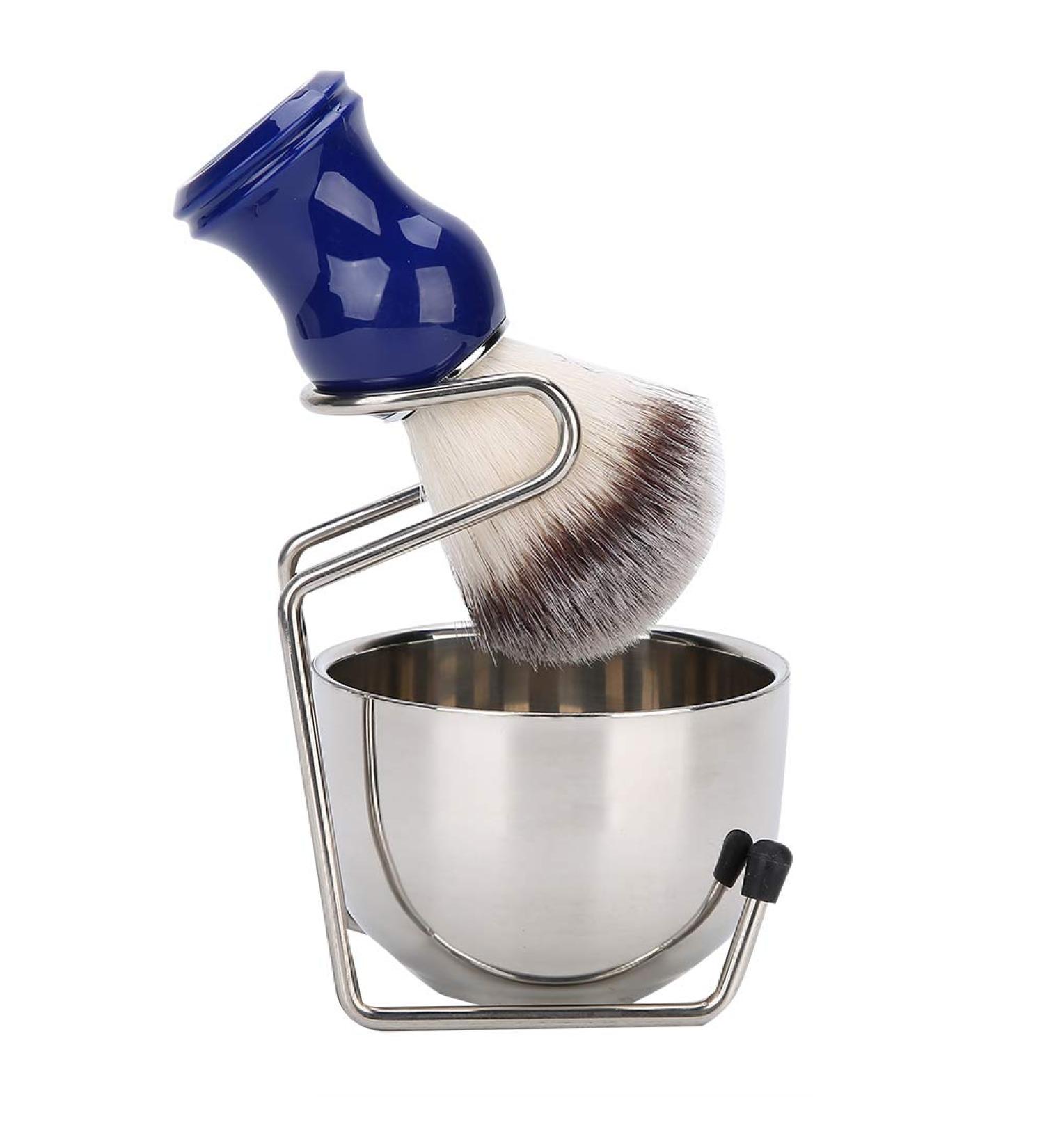 Premium Bart Shaving Brush Set - Durable Stainless Steel for Hairdressing | Large Capacity & Strong Fall Resistance - Buy Online on GoSupps.com