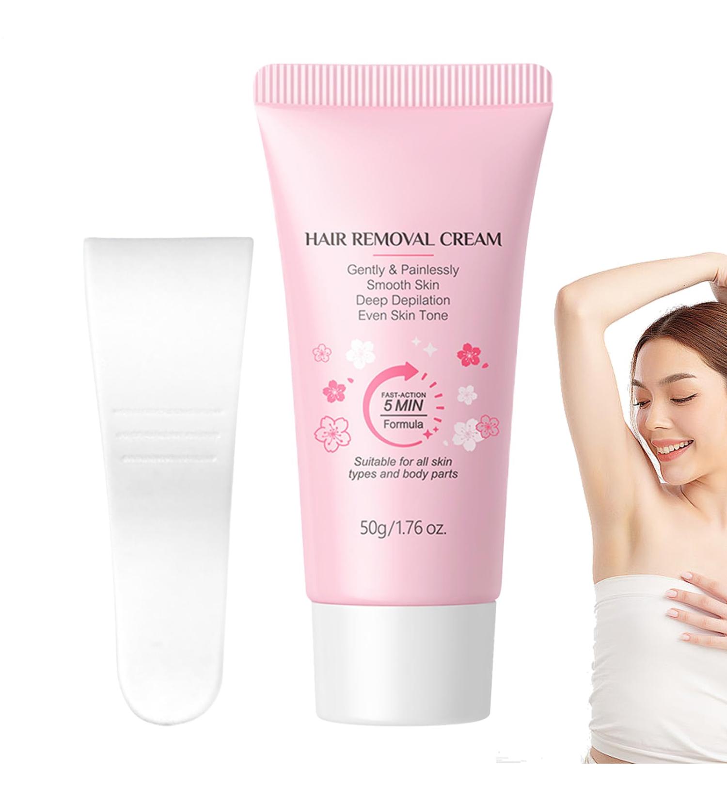  G n rique Hair Removal Cream - 50g Gentle Intimate Hair Removal Formula | Dermatologist Tested Sensitive Area Cream with Gentle and Gentle Depilation | Soothing Depilatory Butter Cream - Buy Online on GoSupps.com