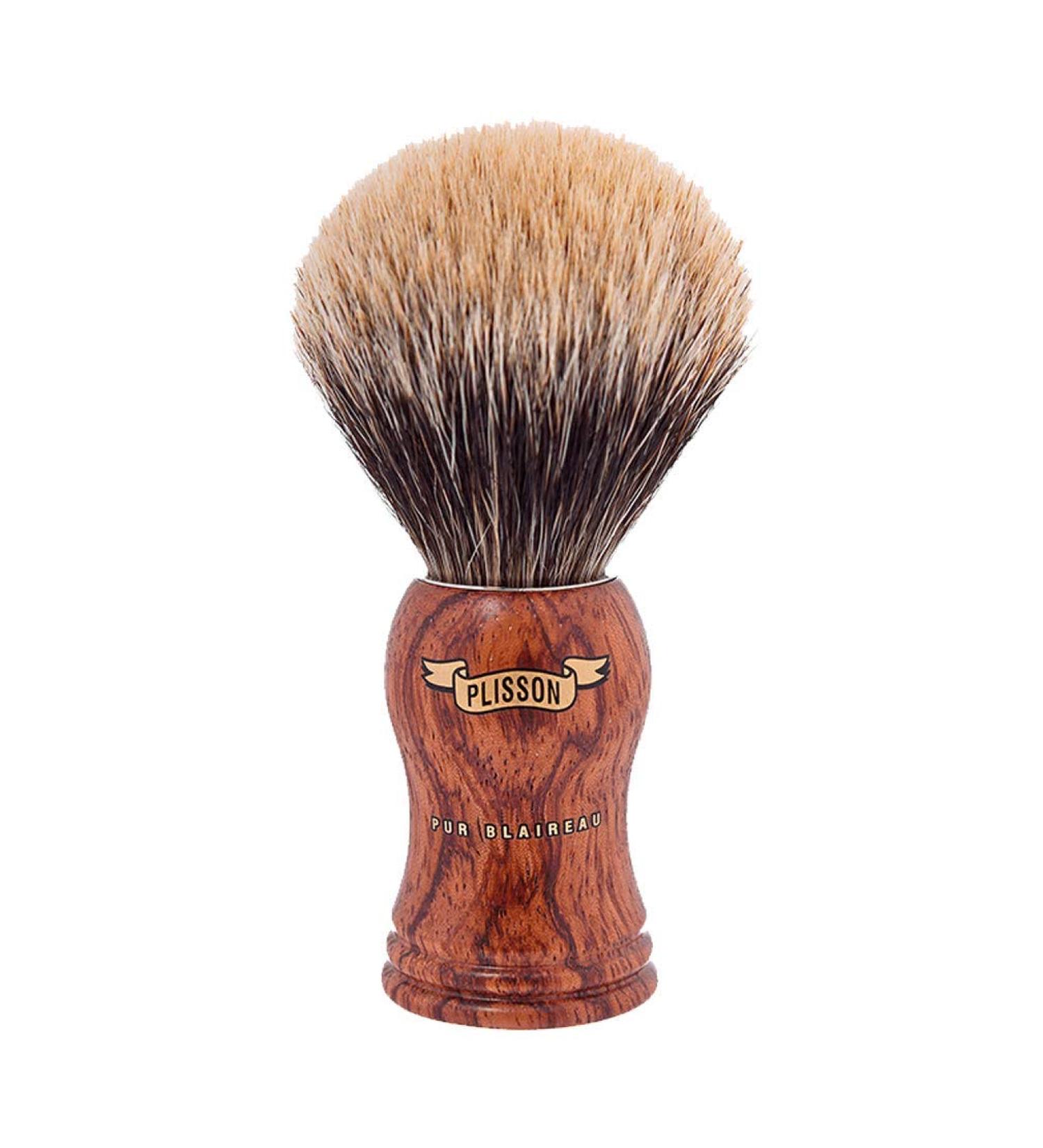 Plisson wooden brush Bubinga P oil grey European size 12