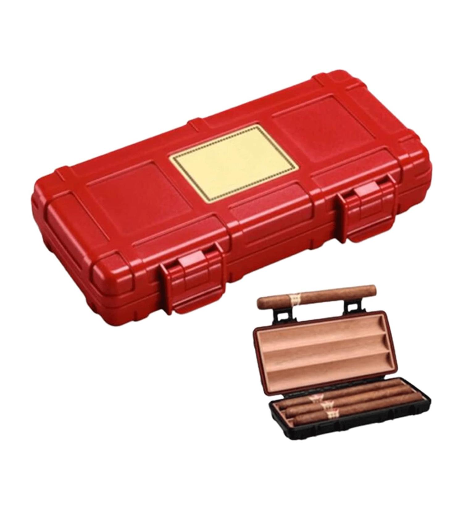 Cigar Boxs Humidors Ique Humidors Ceinterior Cigar Case Sophisticated Cigar Box Plastic Cigar Humidor Sealed Cigar Humidor Box/Red/2Pcs Red 3Pcs - Buy Online on GoSupps.com