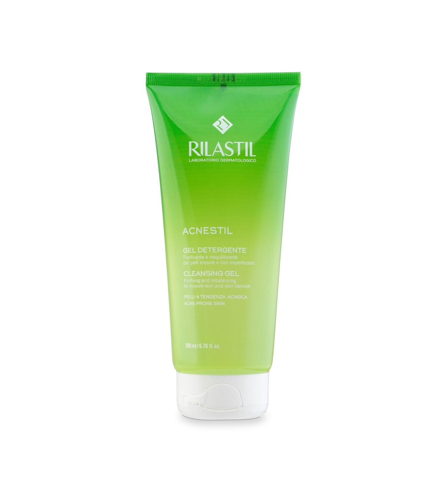 Rilastil Acnestil Anti-Imperfection Gel mixed and fatty acids with acne tending 200 g - Buy Online on GoSupps.com