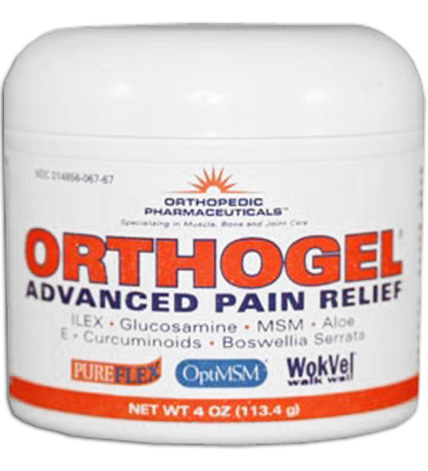 Orthogel Advanced Pain Relief Gel Jar 4 oz.