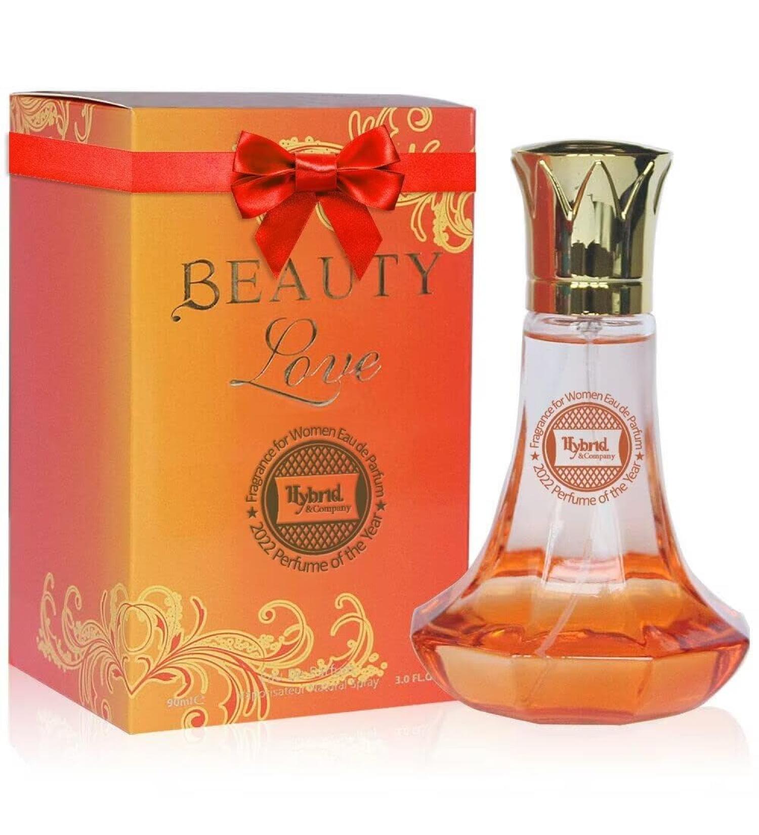 Hybrid & Company Beauty Love for Women Eau De Parfum Natural Spray Fresh Floral Scent 3.4 Fl Oz BEAUTY LOVE 3.4 Fl Oz (Pack of 1)