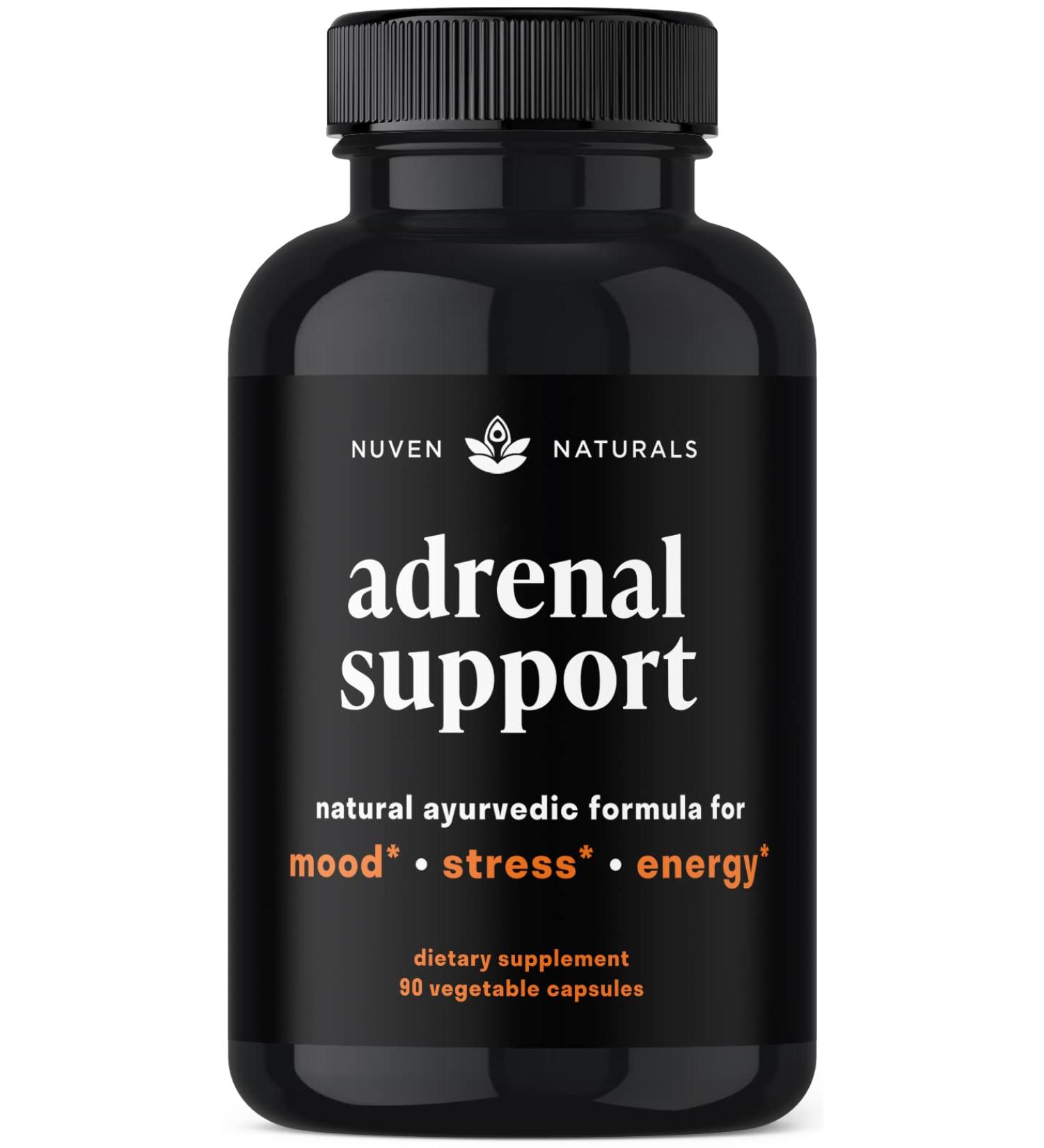 Adrenal Support Supplement with Ashwagandha, Rhodiola Rosea, and Holy Basil - Natural Cortisol Manager for Adrenal Fatigue, Stress Relief, and Health - Buy Online on GoSupps.com