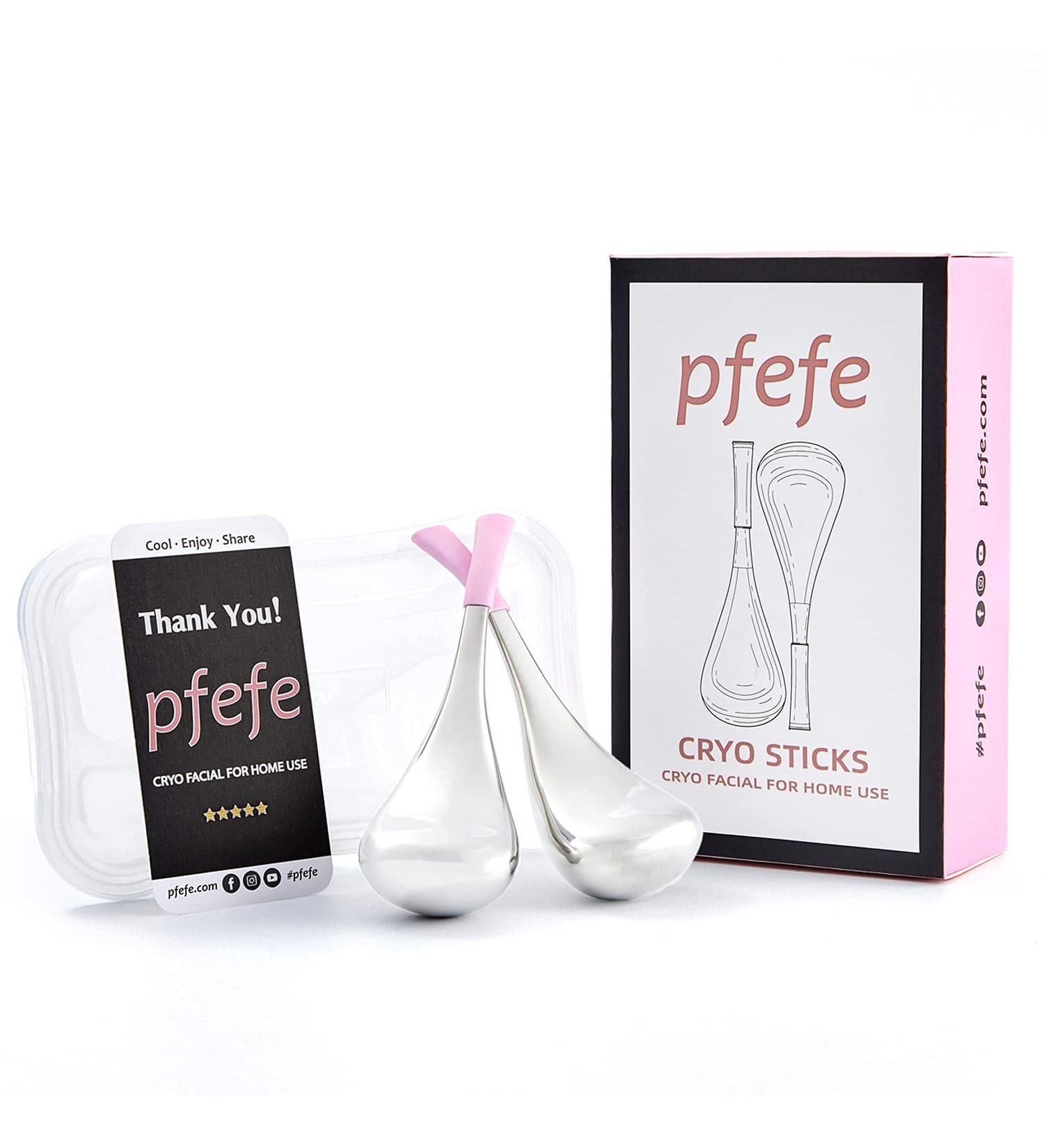 Cryo Sticks Facial Skin Care Ice Globes - Stainless Steel Cooling Spa Tools for Women - Includes Storage Case - Buy Online on GoSupps.com