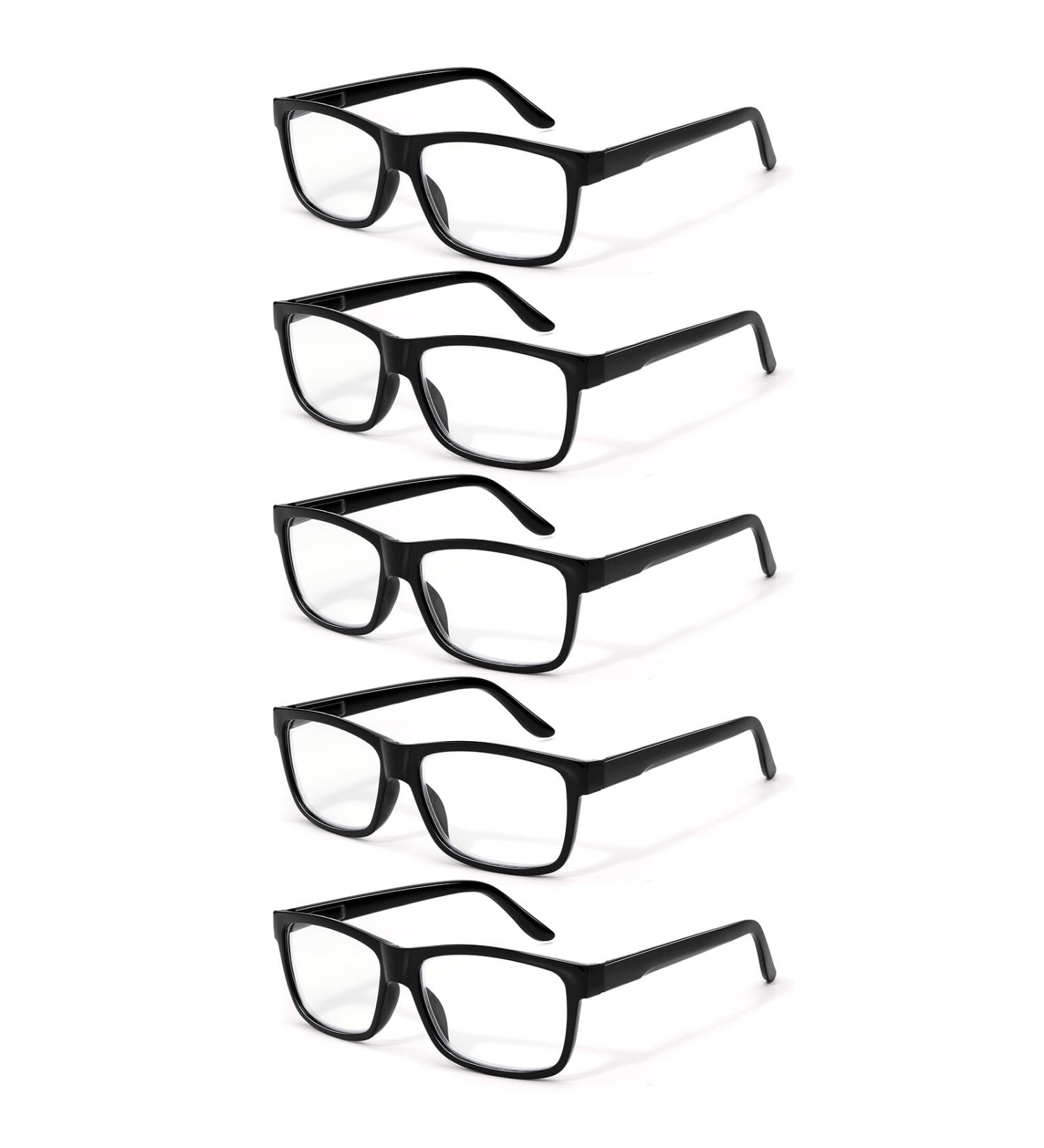 5 Pack Reading Glasses for Men & Women - Blue Light Blocking UV Filter Anti Eyestrain Eyeglasses (1.50x) - Perfect for Computer Use - Buy Online on GoSupps.com