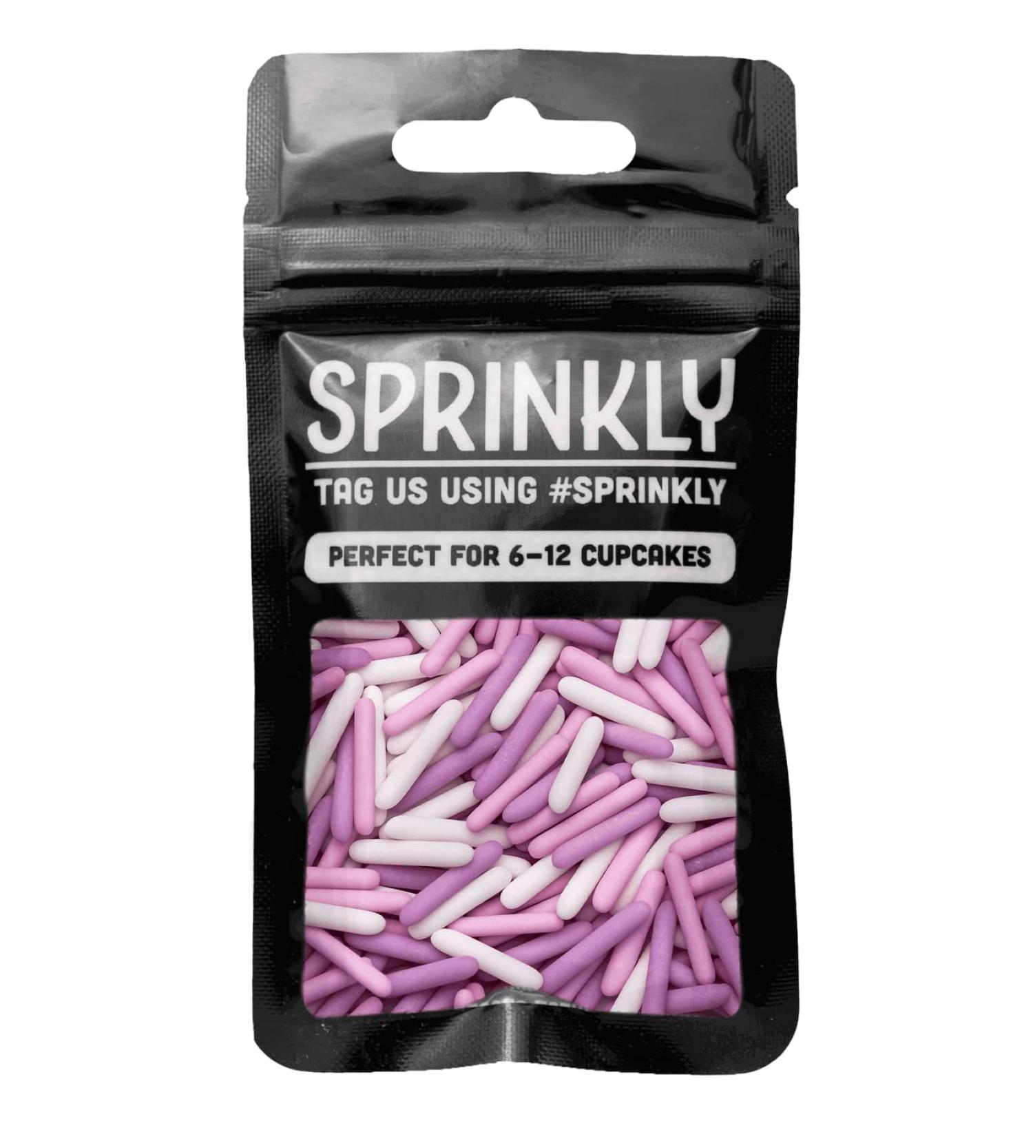 SPRINKLY - Matt Rods - Pink White & Lilac - 25g 25g Sample Packet Pink White & Lilac