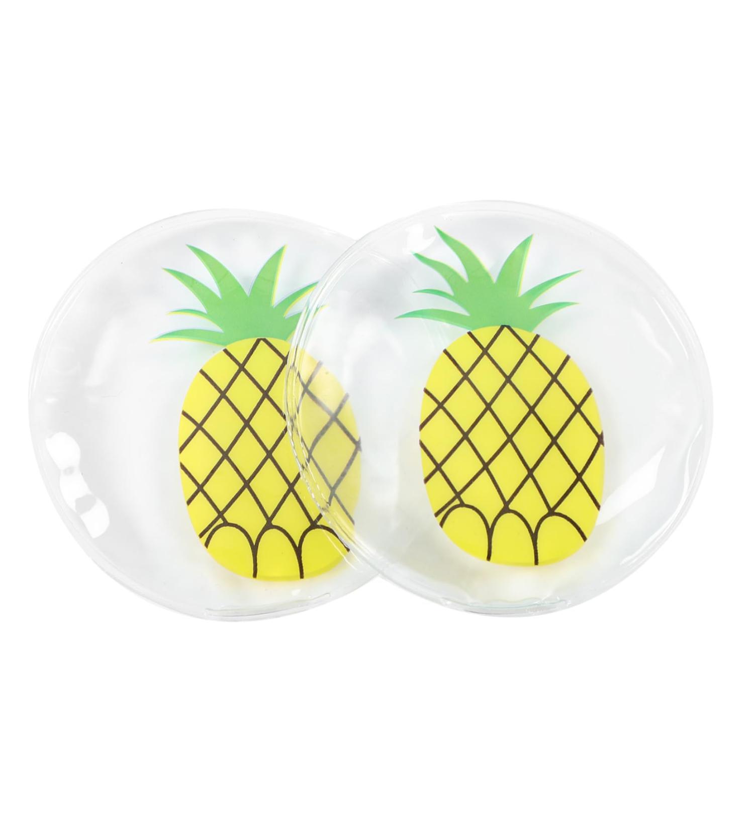 HOMSFOU 1 Pair Ice Eye Patch Eye Mask Pineapple Cool under Eye Sleeping Eye Pad Reusable Eye Patches Cold Compress Eye Cold Patches Cool Eye Pad Cold Eye Pads Facial Mask Summer PVC - Buy Online on GoSupps.com