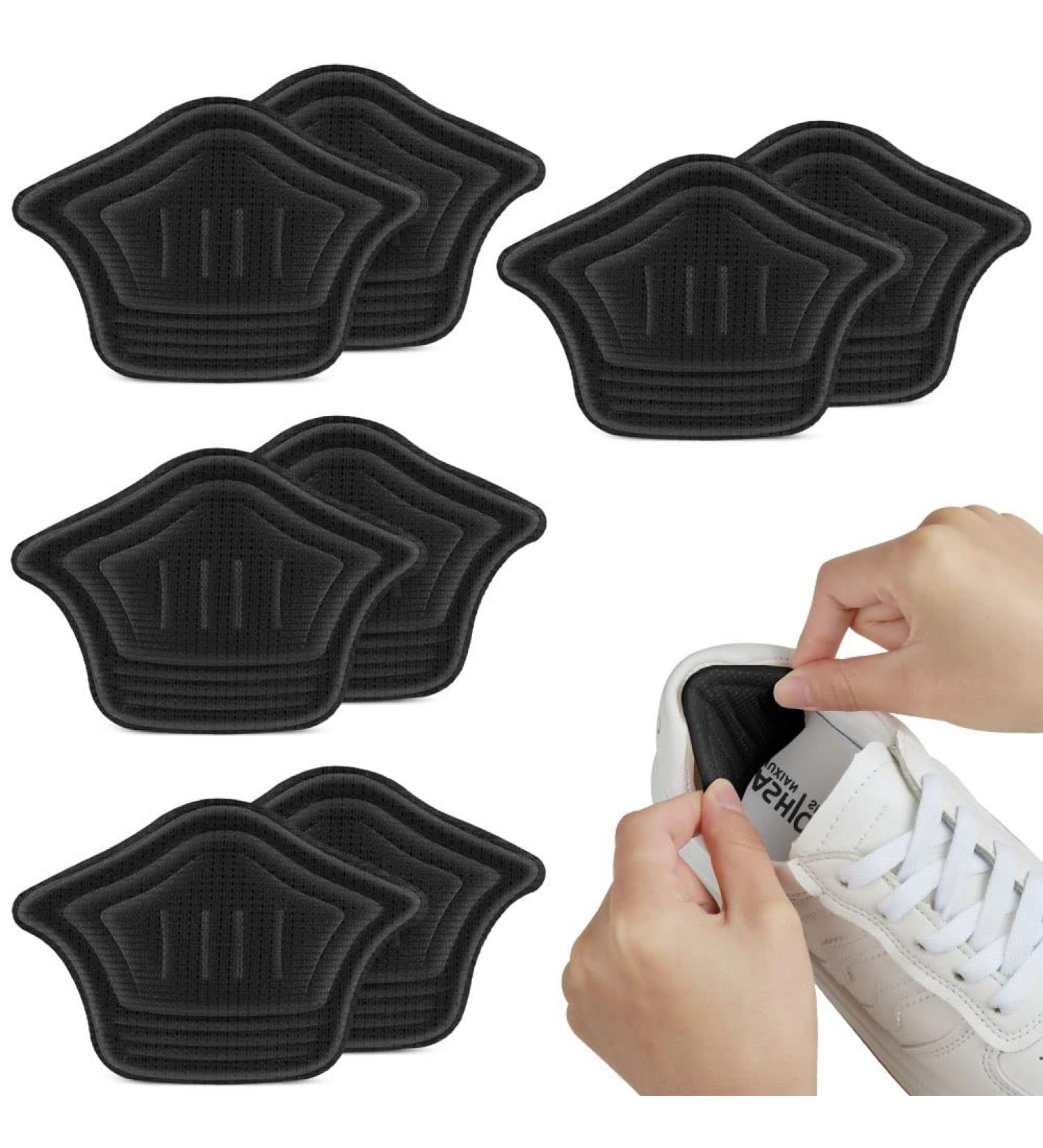 ACWOO 8pcs Heel Grips Shoe Pads Strong Adhesive Cushion Inserts for Men and Women - 10mm Thick Comfort Heel Cushion Pad - Anti Blister Shoe Liners - Buy Online on GoSupps.com