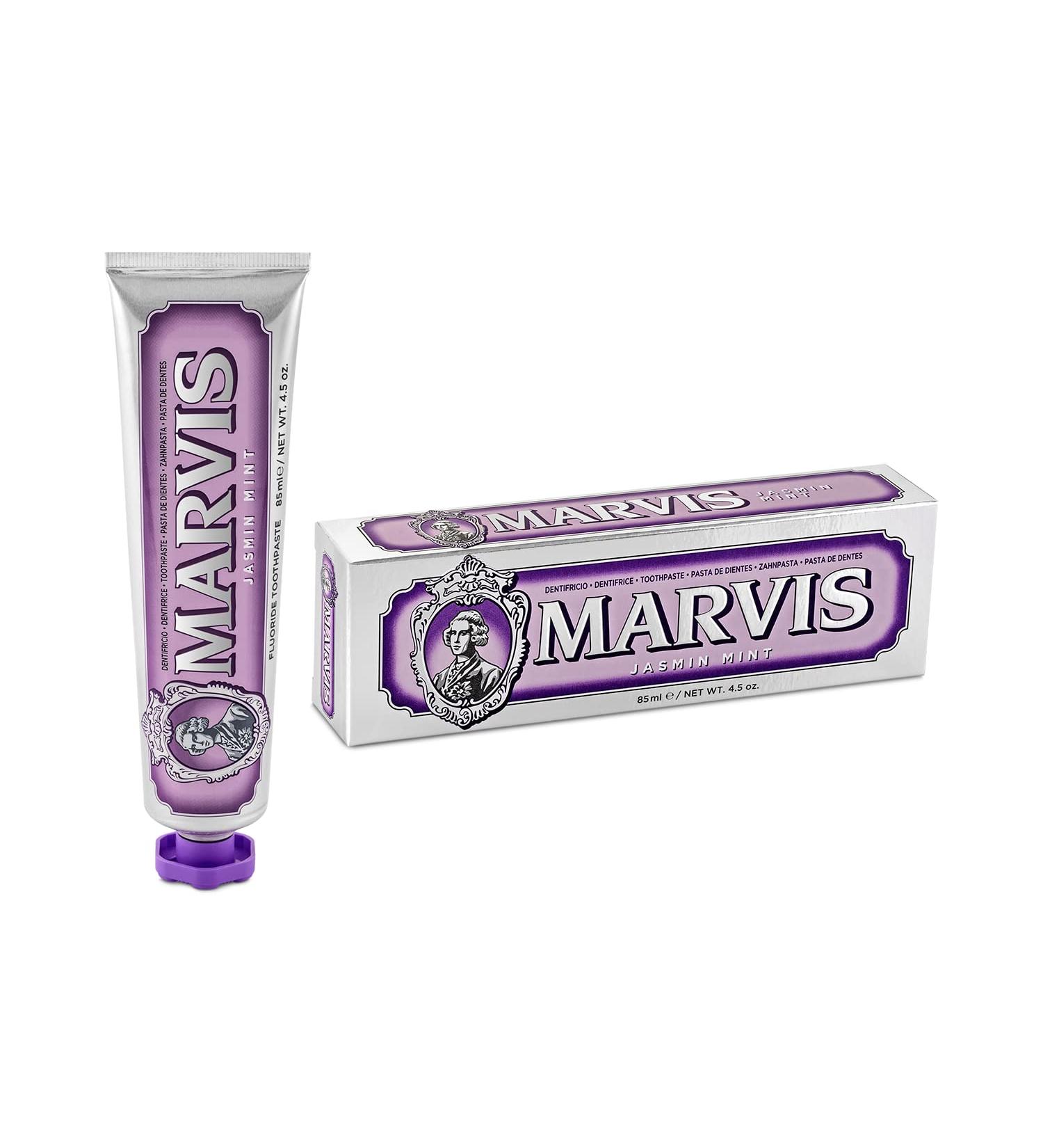 Marvis Jasmine Mint Toothpaste 85 ml - Promotes Healthy Gums, Removes Plaque, Long-Lasting Freshness - Pack of 1 - Buy Online on GoSupps.com