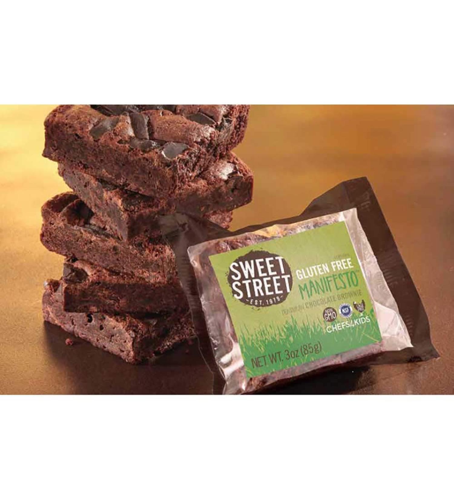 Sweet Street Honduran Chocolate Manifesto Brownie, 2.8 Ounce -- 48 per case.