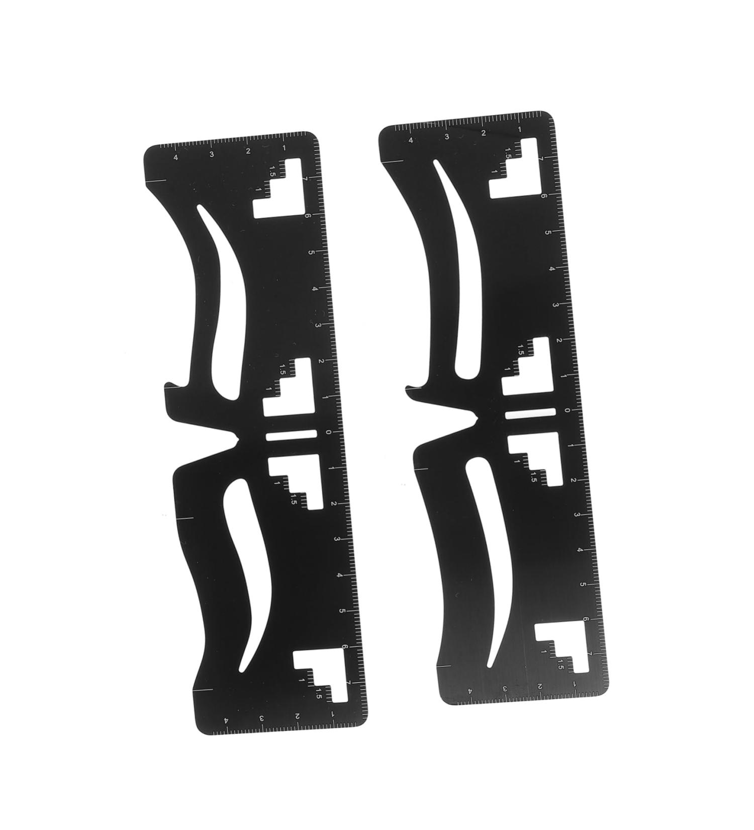 PLAFOPE 2pcs Eyebrow Ruler Microblading Template Mini Eyebrow Measuring Tool Eyebrow Trimming Designer - Buy Online on GoSupps.com