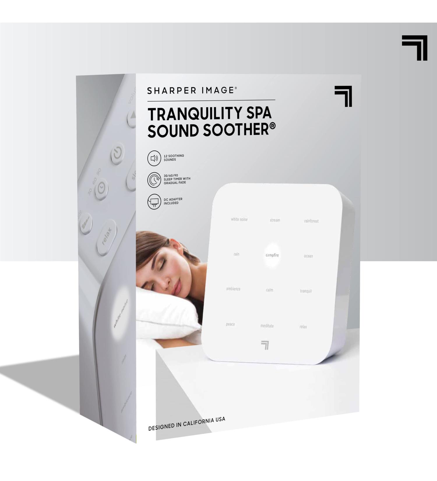 SHARPER IMAGE Ultimate Sleep White Noise Machine | Relaxing Music & Nature Sounds | Stress & Anxiety Relief | USB Cord | Holiday Gift - Buy Online on GoSupps.com