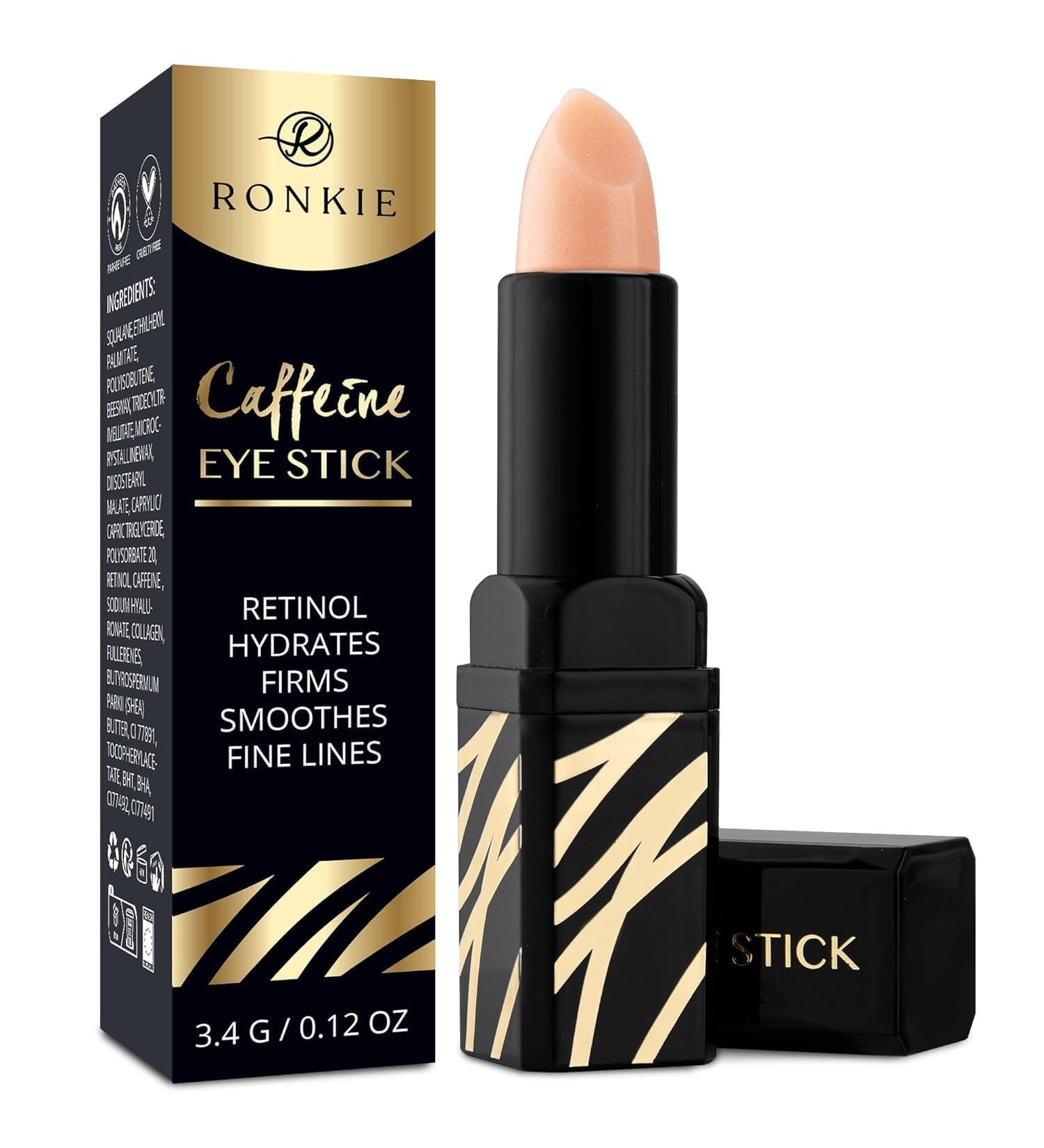 Caffeine Eye Stick: Retinol Hydrates Firms Smoothes Fine Lines 0.12oz