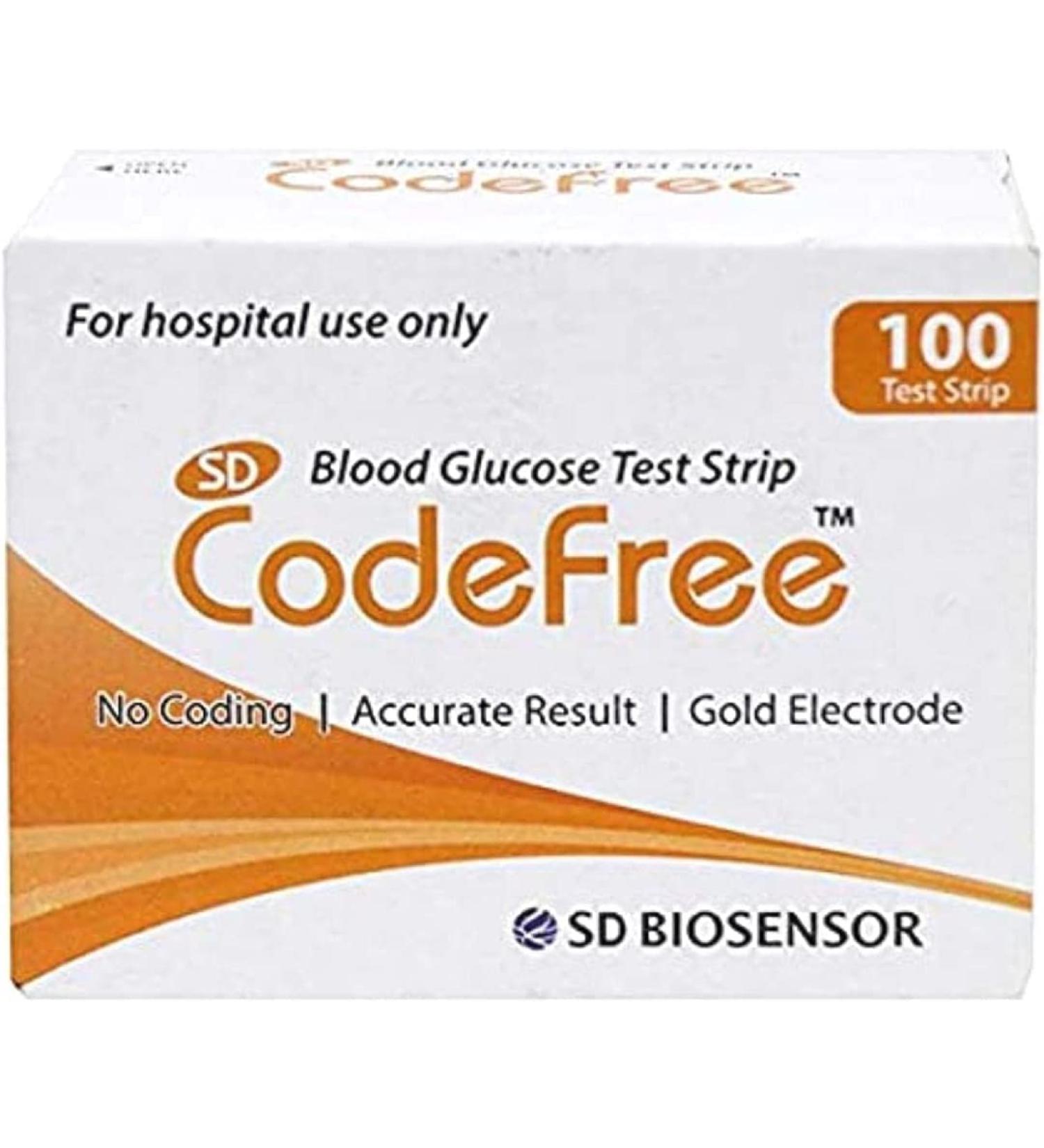 SD Codefree Blood Glucose Test Strips 200 Strips