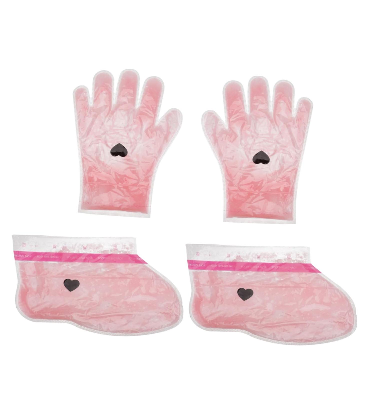 Ipetboom Paraffin Wax Socks 2 Pairs Wax Gloves Hand Paraffin Bath Liner Gloves Spa Kit Wax Feet Cover Ghost Headband Wax Glove Foot Cover Panda Headband Nursing Cover Red Paraffin Wax Care - Buy Online on GoSupps.com