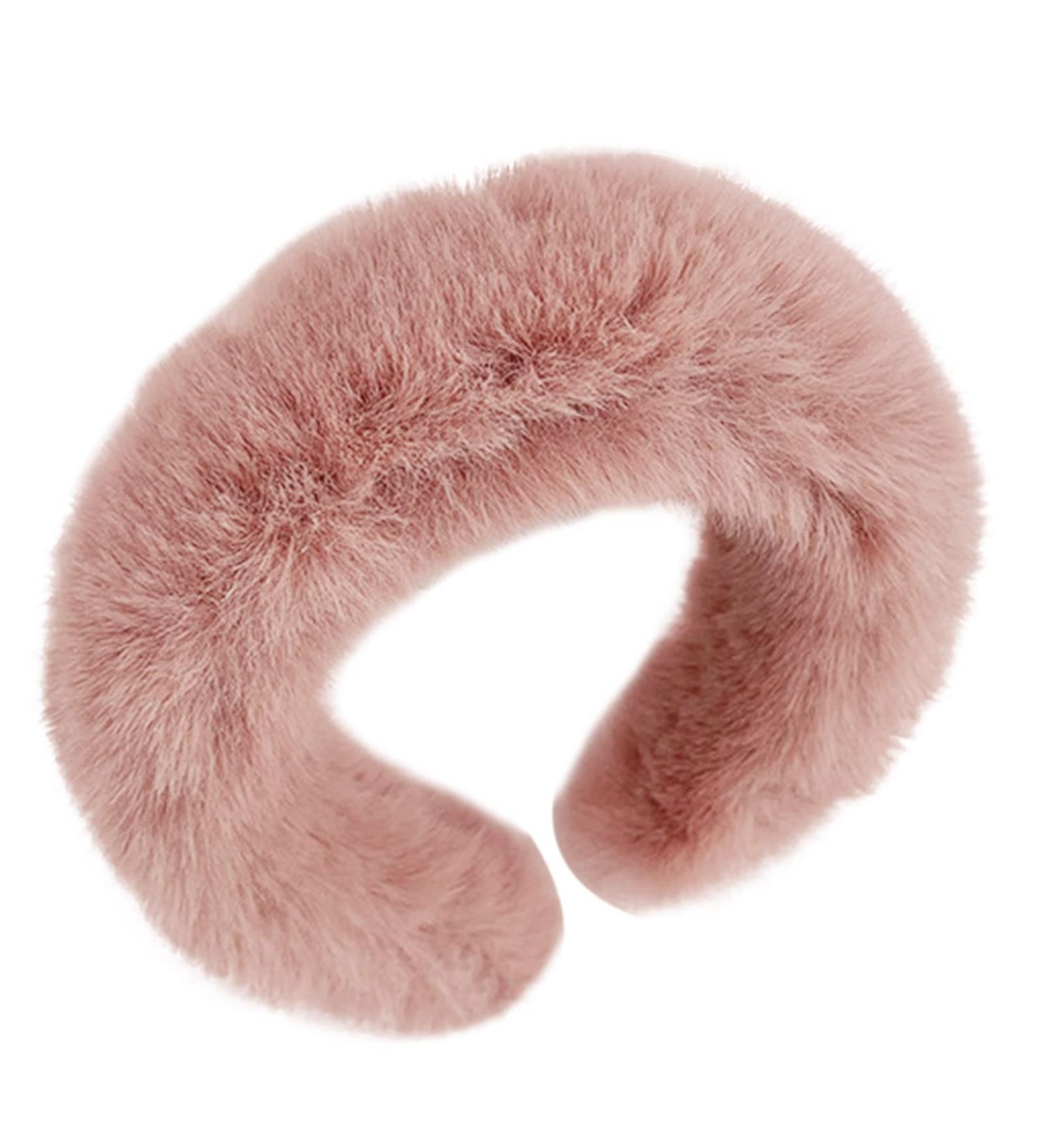 amangul Faux Headband PlushHeadband PlushHair Hoop Spa Headband For Washing Face Skincare Headband PlushHairband makeup(Pink) - Buy Online on GoSupps.com