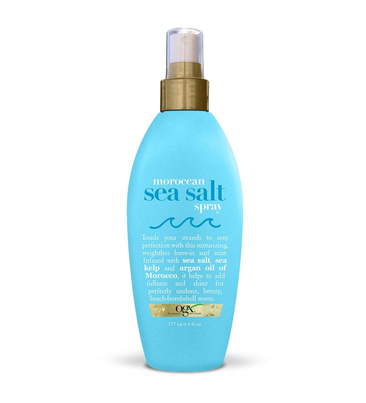 OGX Argan Oil of Morocco Hair-Texturizing Sea Salt Spray 6 fl oz - Curl-Defining Beach Waves Mist - Paraben and Sulfate-Free - Buy Online on GoSupps.com