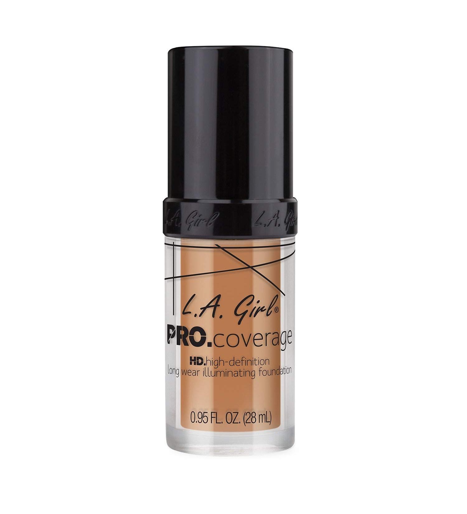 L.A. Girl Pro Coverage HD Foundation - Soft Honey 0.95 fl oz | Flawless Finish & Buildable Coverage - Buy Online on GoSupps.com