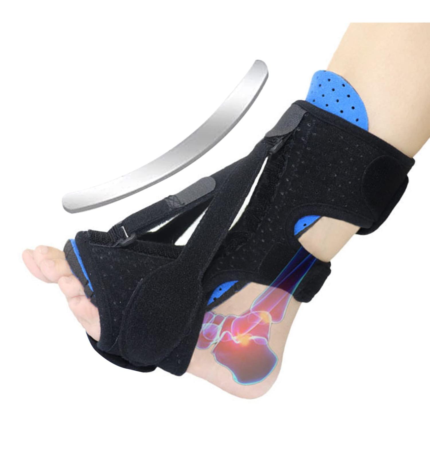 Plantar Fasciitis Night Splint & Foot Drop Brace - Lightweight Heel Pain Relief for Men & Women - Ankle Support - Buy Online on GoSupps.com