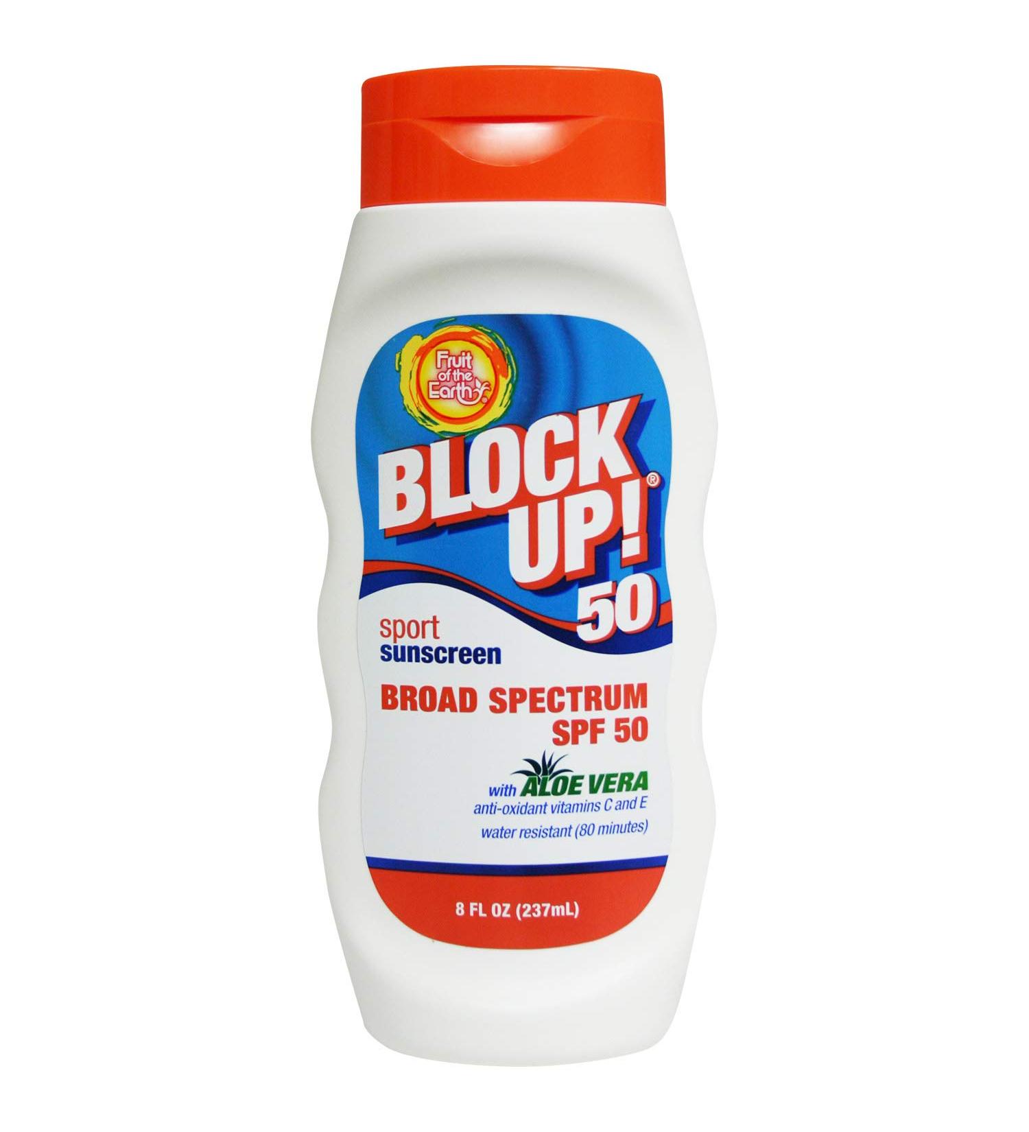 Block Up! Sunscreen SPF 50 Sport Lotion 8 OZ