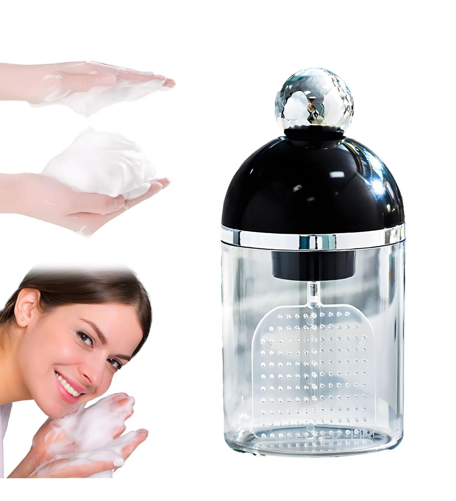 Electric Foam Maker for Face Wash Facial Cleanser Electric Foam Maker Cleanser Foam Maker for Facial Cleansing Electric Facial Cleansing Foam Maker Foaming Facial Cleanser (Black) - Buy Online on GoSupps.com