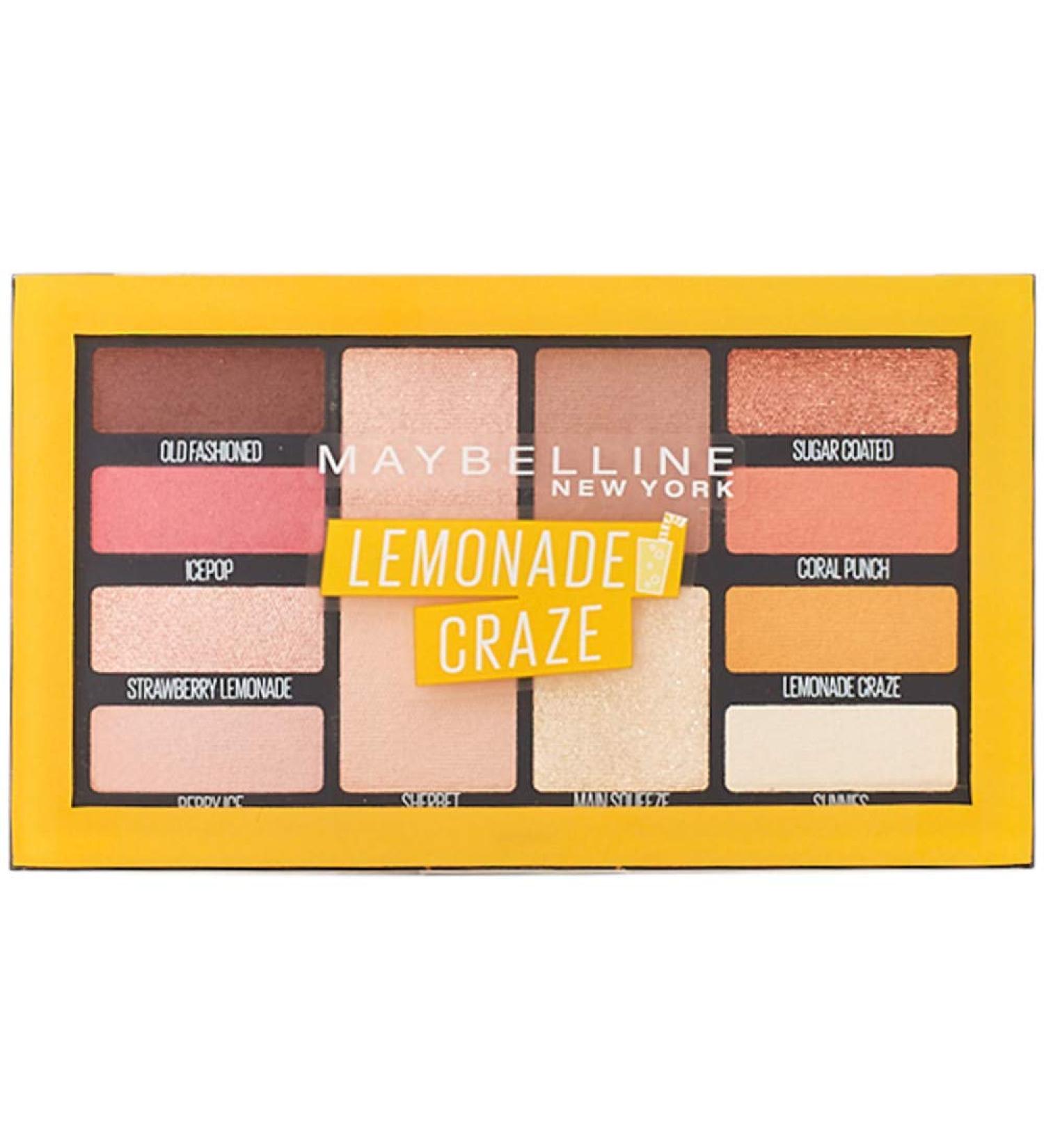 Maybelline New York Lemonade Bar Eyeshadow Palette No. 01 Lemonade Craze - 12g | International Shipping Available - Buy Online on GoSupps.com