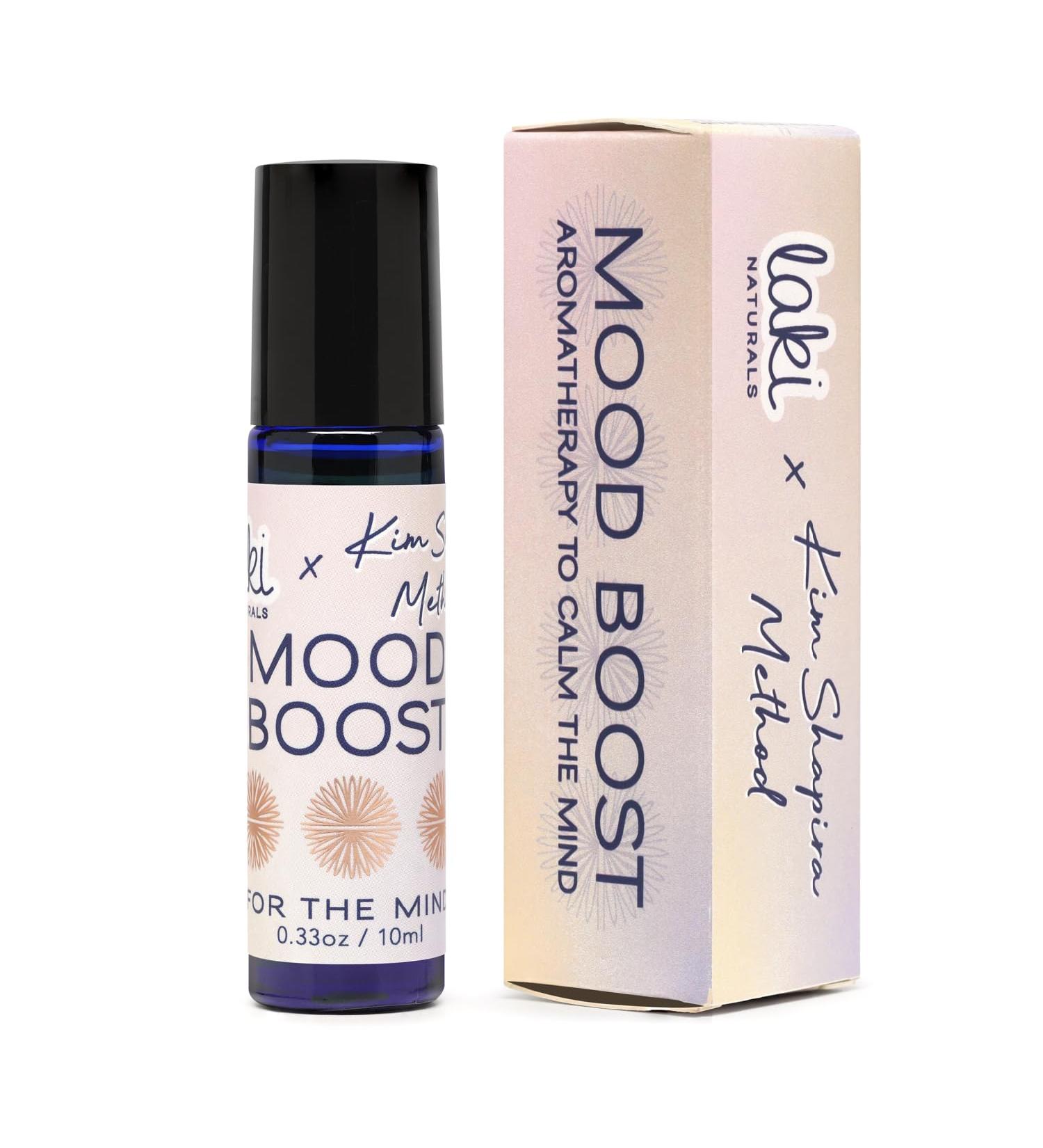 Laki Naturals Mood Boost Essential Oils Blend - Calming Aromatherapy Roller (10ml) with Sweet Orange Bergamot Neroli & Chamomile for Emotional Balance - Ship Internationally - Buy Online on GoSupps.com
