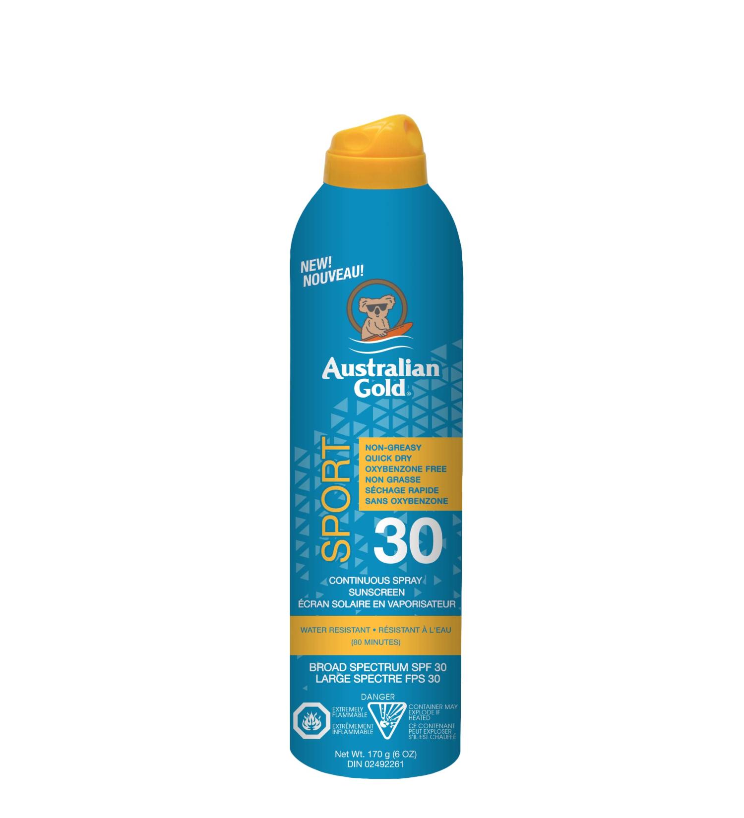 Australian Gold Spf 30 Continuous Spray Sport 177 Milliliters - Buy Online on GoSupps.com