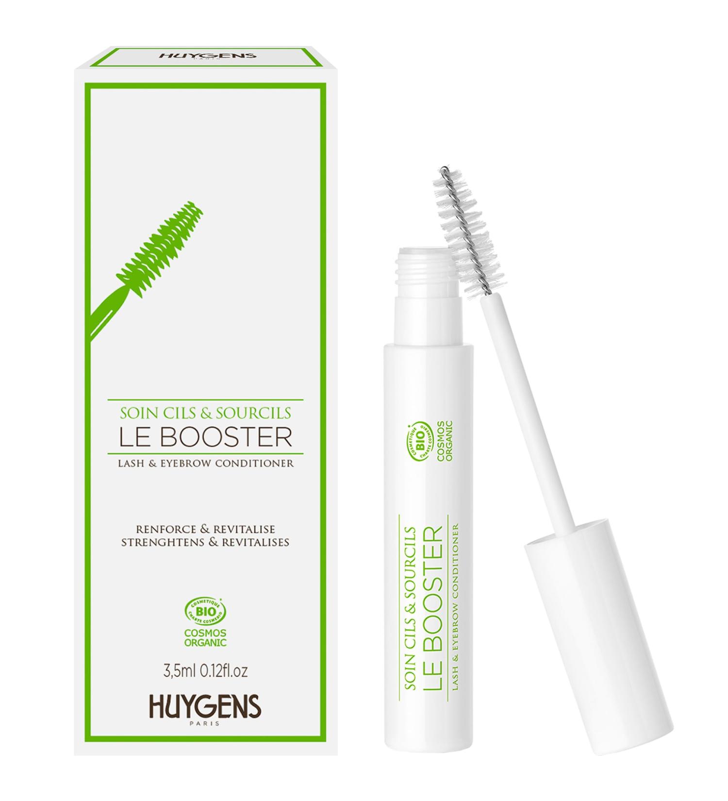 Eyelash and Eyebrow Density Booster - +19% in density & Length - HUYGENS - Revitalizing treatment with castor oil - Clinically proven - Certified ORGANIC - Buy Online on GoSupps.com