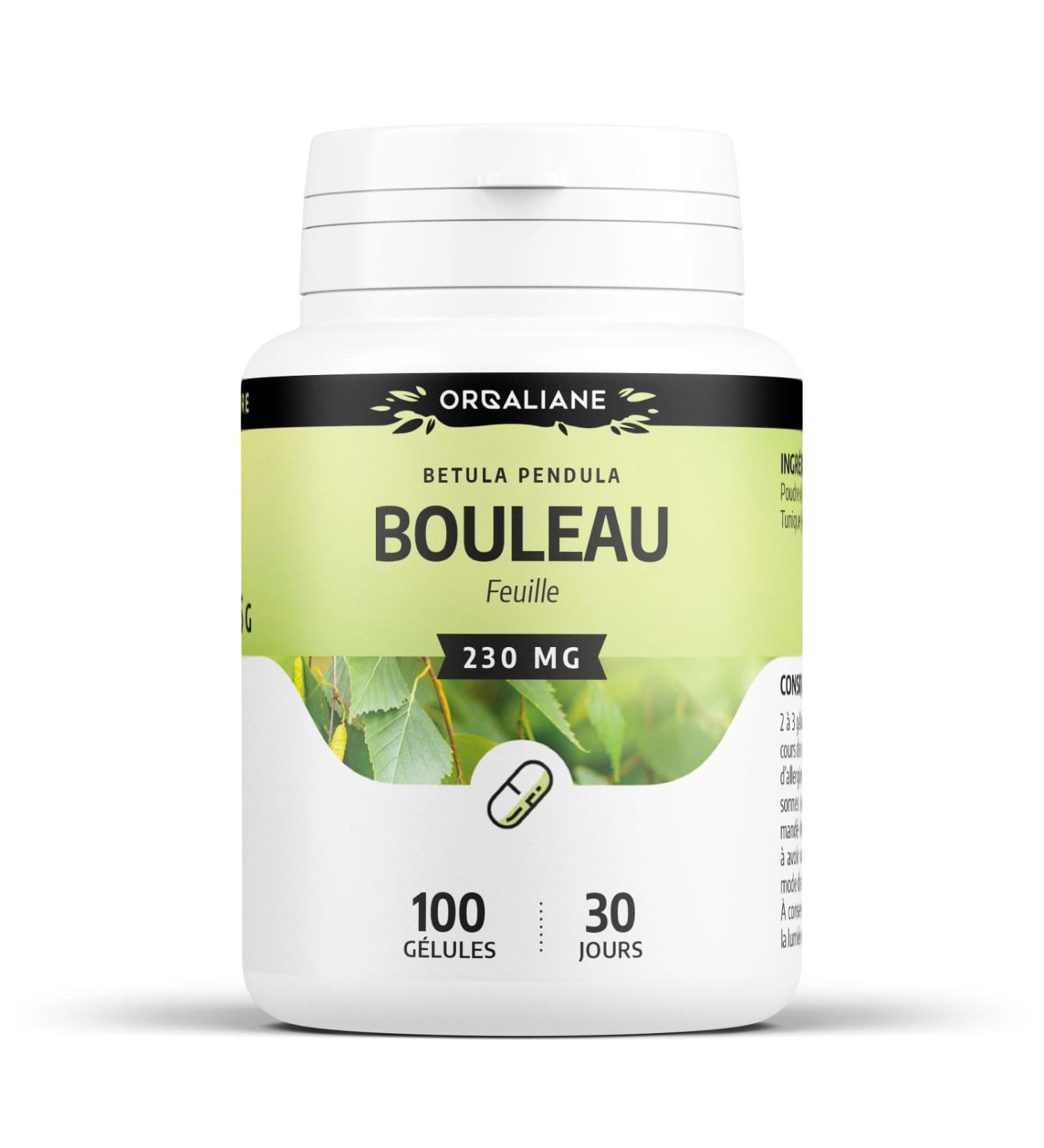 Birch 230 mg - 100 capsules - Orgaliane - Buy Online on GoSupps.com