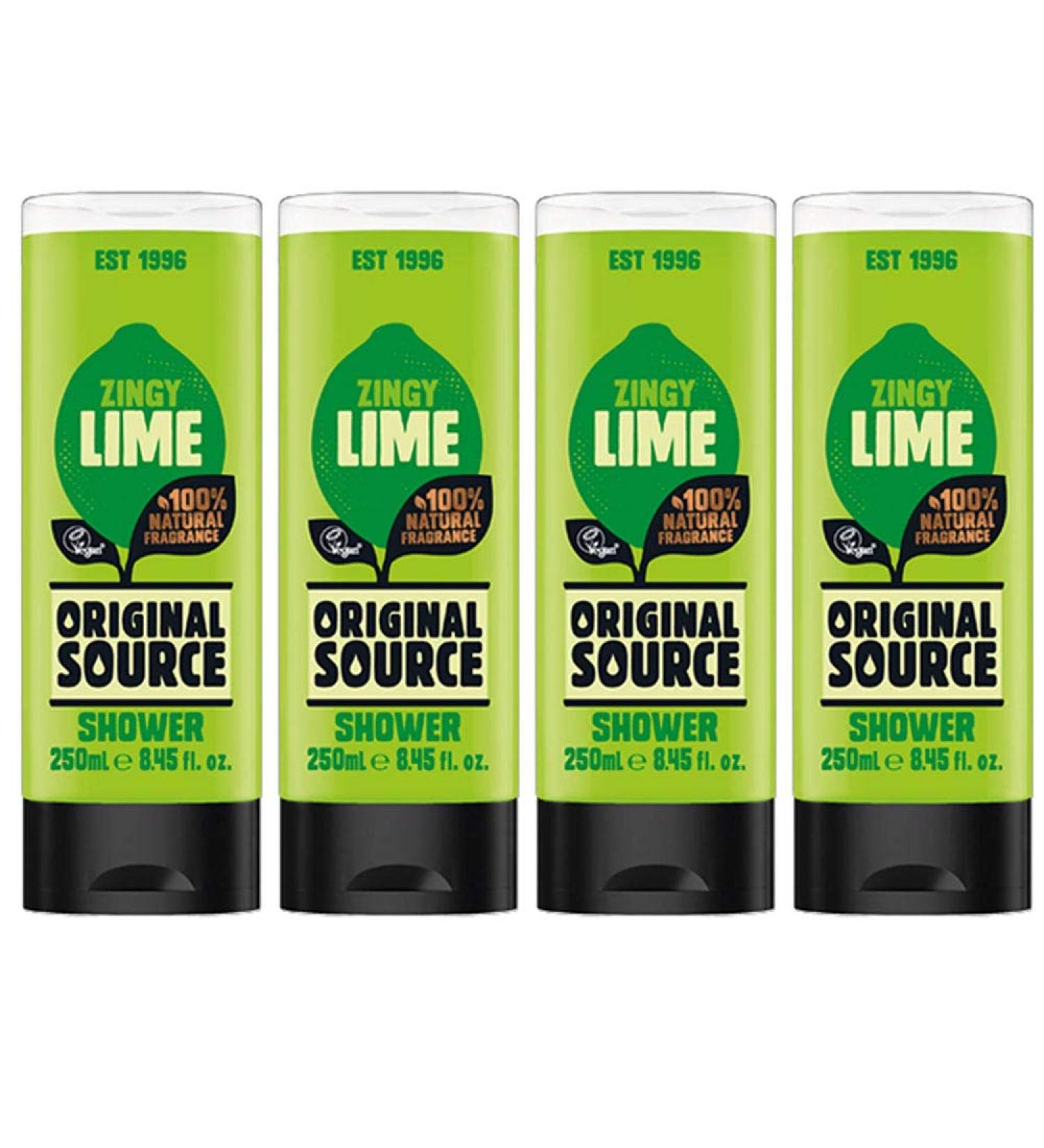ORIGINAL SOURCE Original Source Zingy Lime Shower Gel 250 ml Pack of 4
