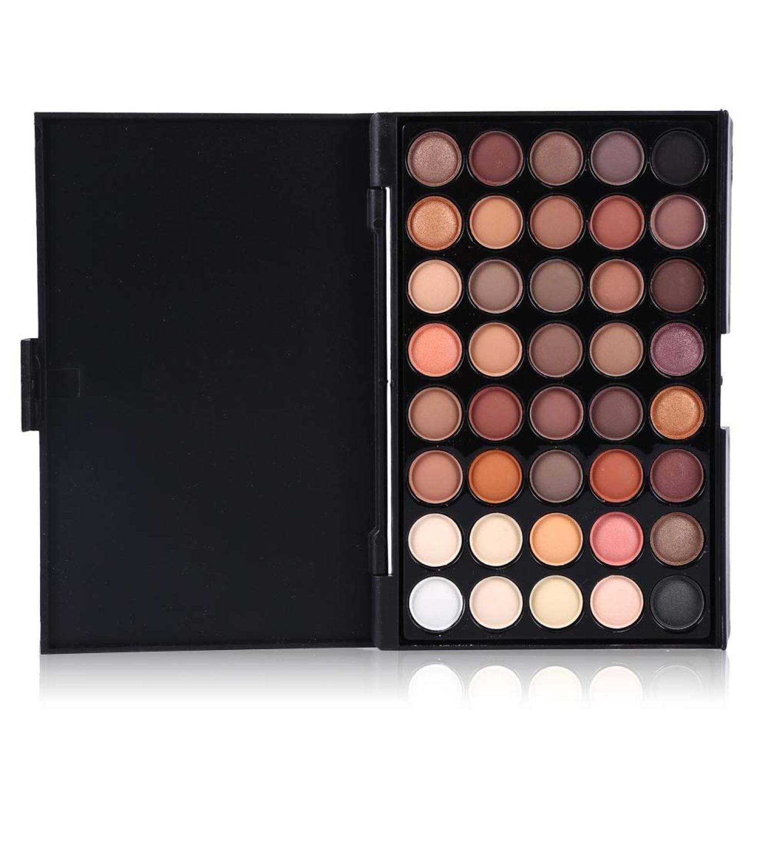 40 colors eye palette colorful eyeshadow palette matt eyes shadow palette nude tones eyeshadow cream cream eyes shadow powder eyeshadow cosmetic matt eyeshadow cream make-up set (#1)