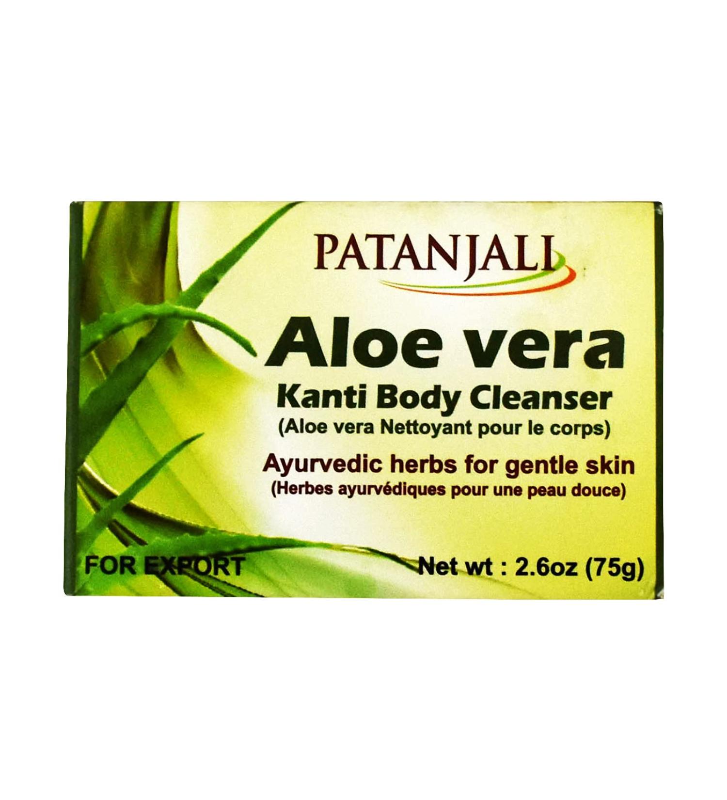 Patanjali Aloe Vera Body Cleanser - Travel-Ready 2.6 oz (Pack of 6) | International Shipping Available - Buy Online on GoSupps.com