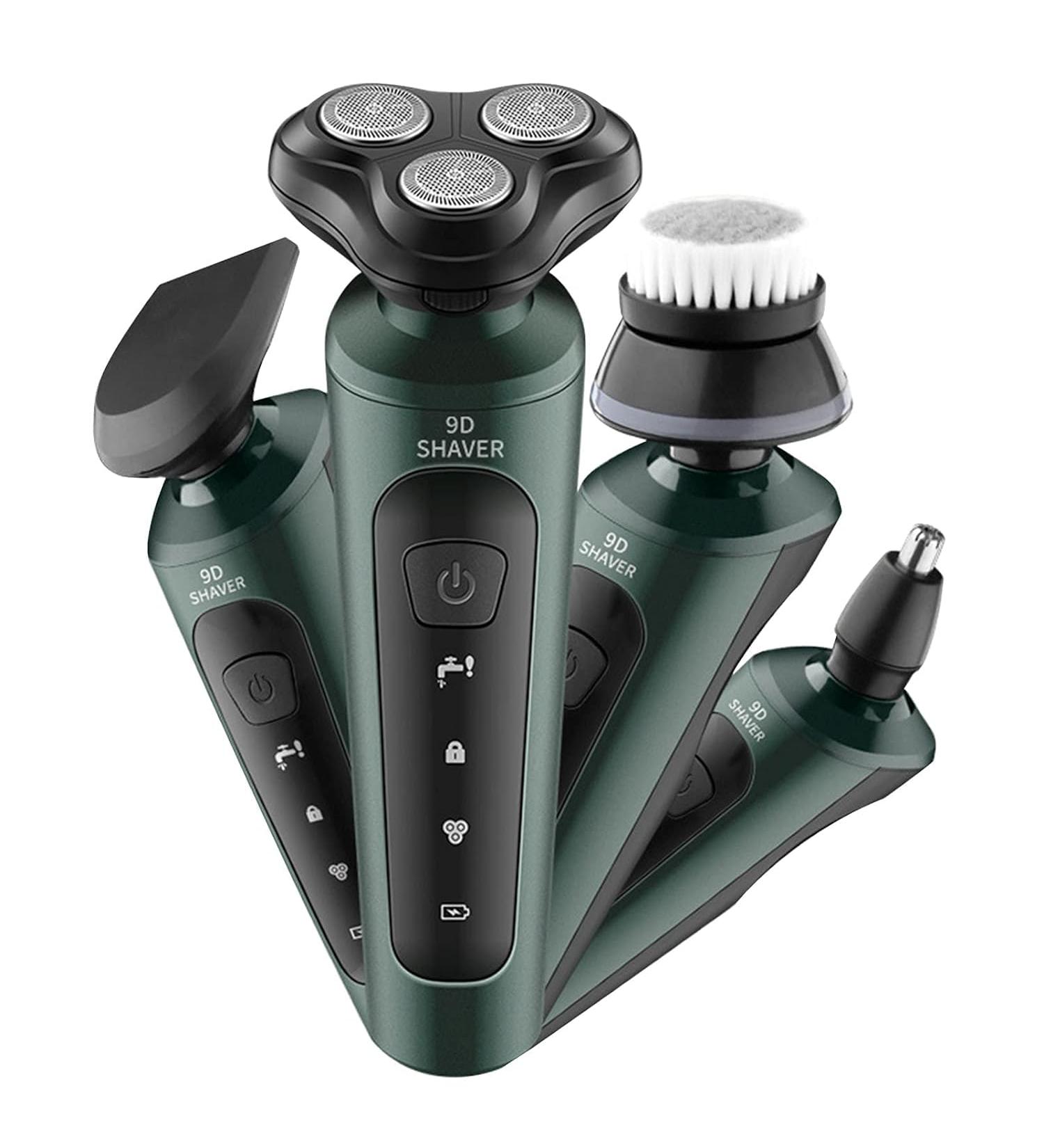 4-in-1 Electric Beard Trimmer for Men | Low Noise 60 Min Battery Washable Head | USB Charging Sideburn & Nose Hair Trimmer - Perfect Grooming Tool - Buy Online on GoSupps.com