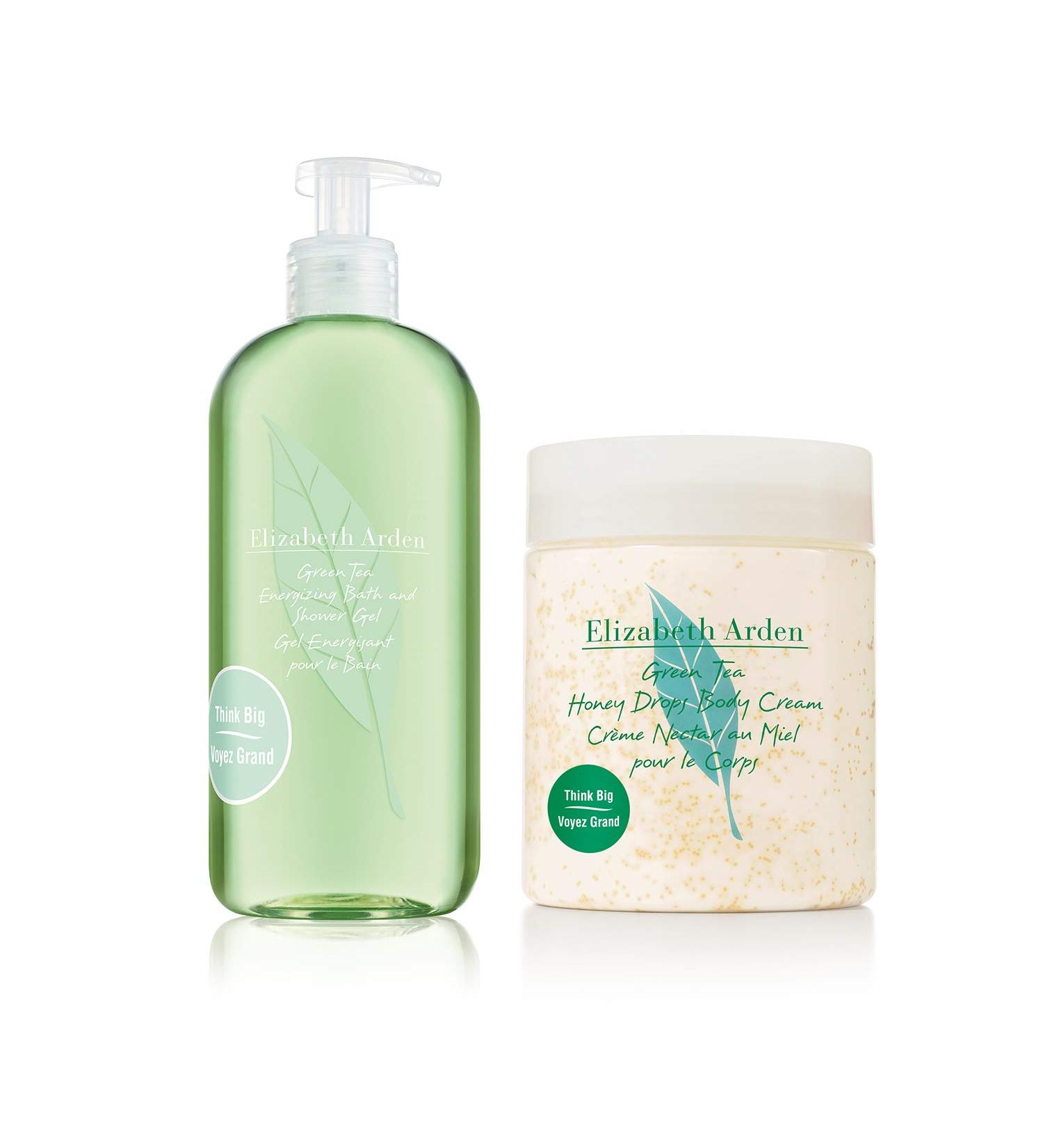 Elizabeth Arden Green Tea Honey Drops Body Cream & Shower Gel Bundle - Nourishing Moisturizer for Radiant Skin | International Shipping Available - Buy Online on GoSupps.com