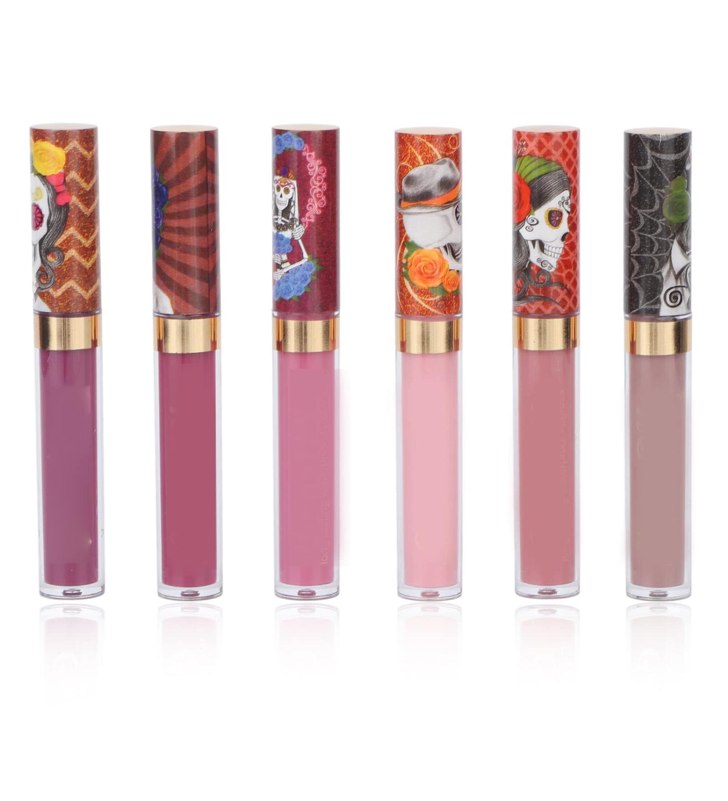 6PCS Matte Nude Lipstick Set - Long-Lasting Waterproof Lip Gloss High Pigment Non-Stick Cup | International Shipping - Buy Online on GoSupps.com