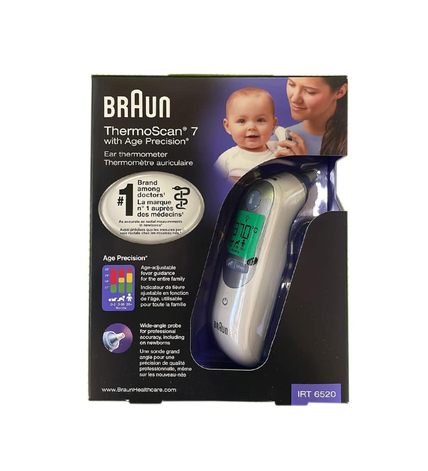 Braun Thermoscan 7 IRT6520 Thermometer + 40 ThermoScan Lens Filters - Buy Online on GoSupps.com